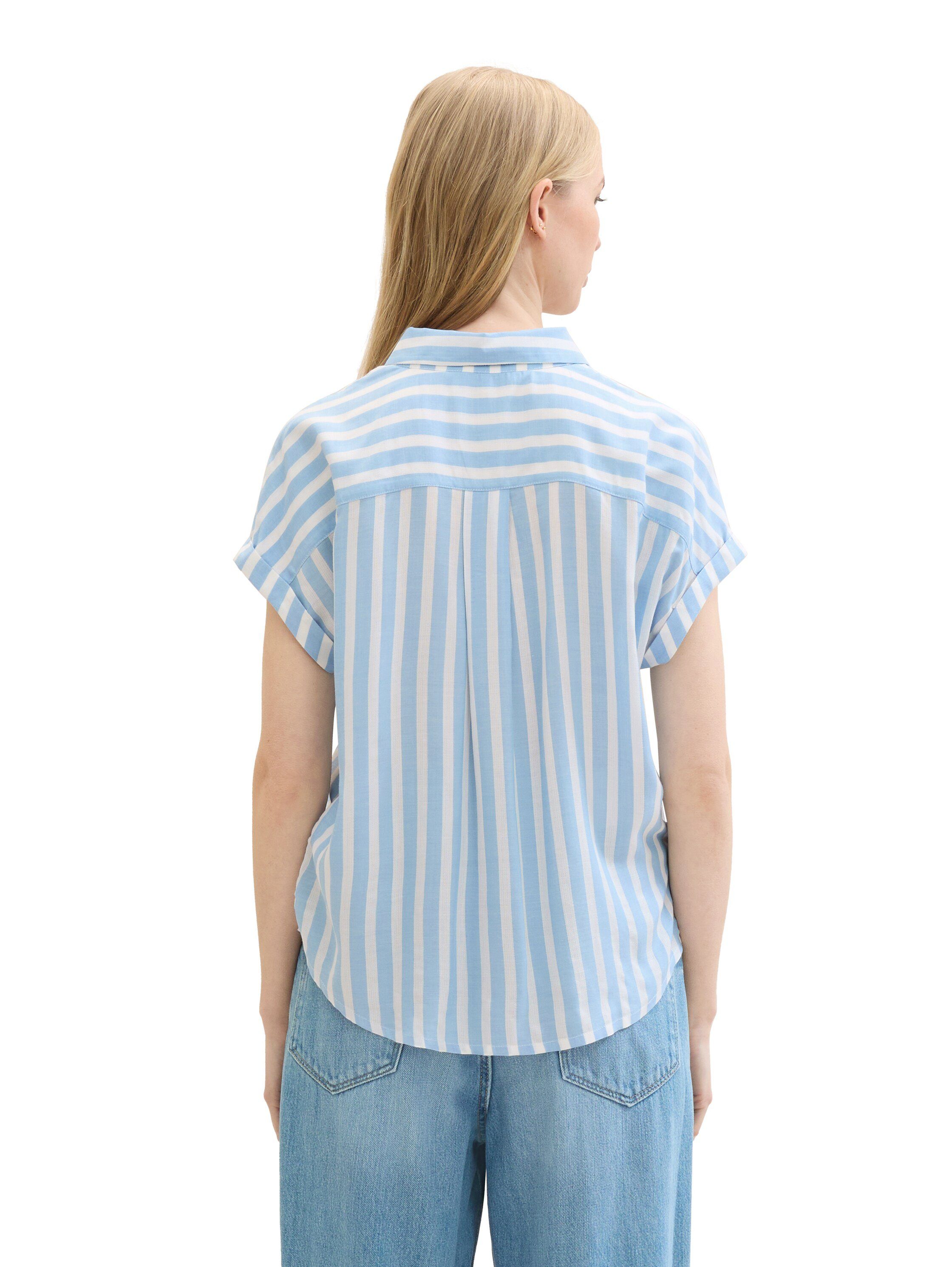 Tom Tailor Blouse met korte mouwen met gestreept patroon