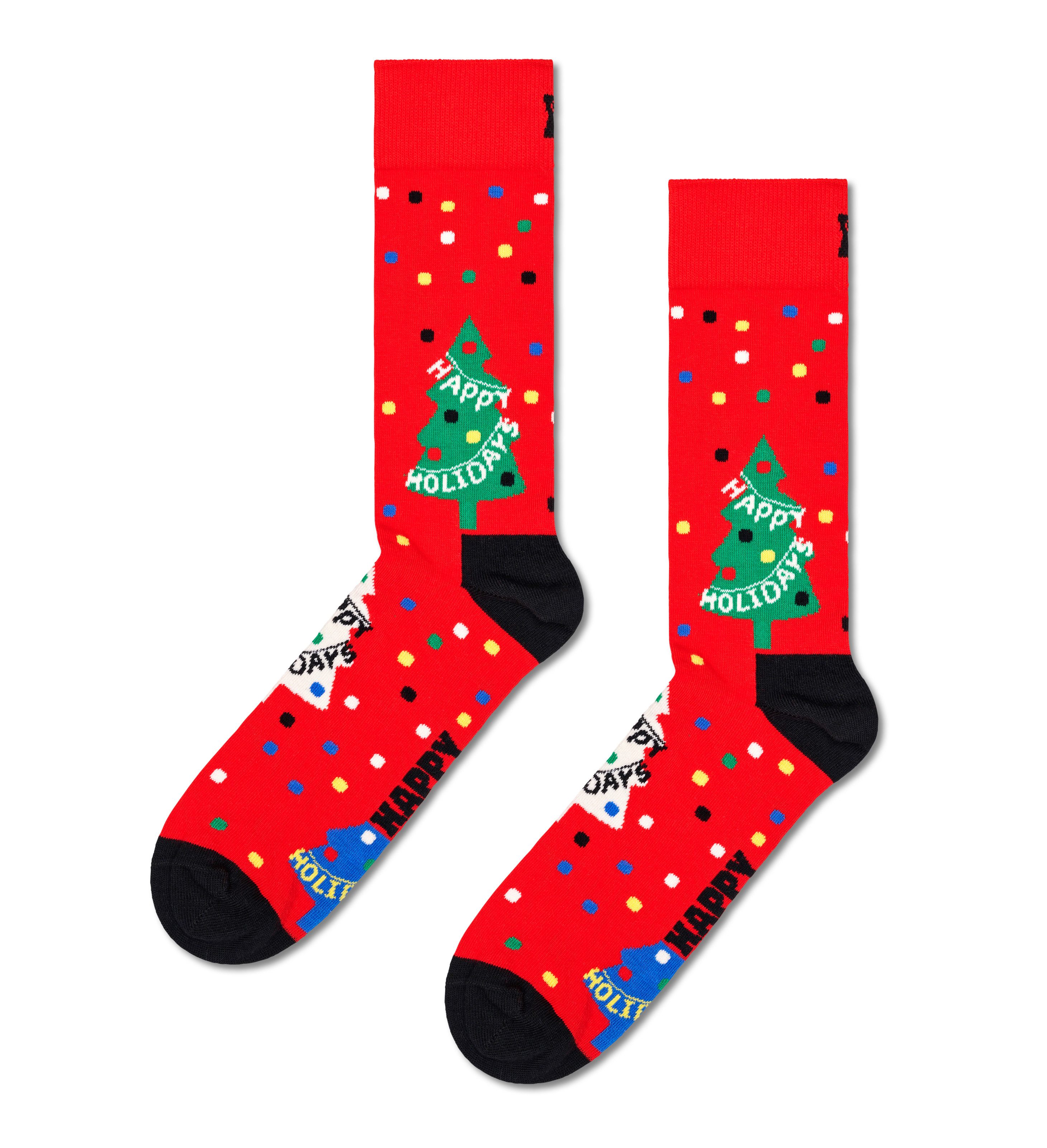Happy Socks Lange sokken met feestelijke motieven (Set van 3)