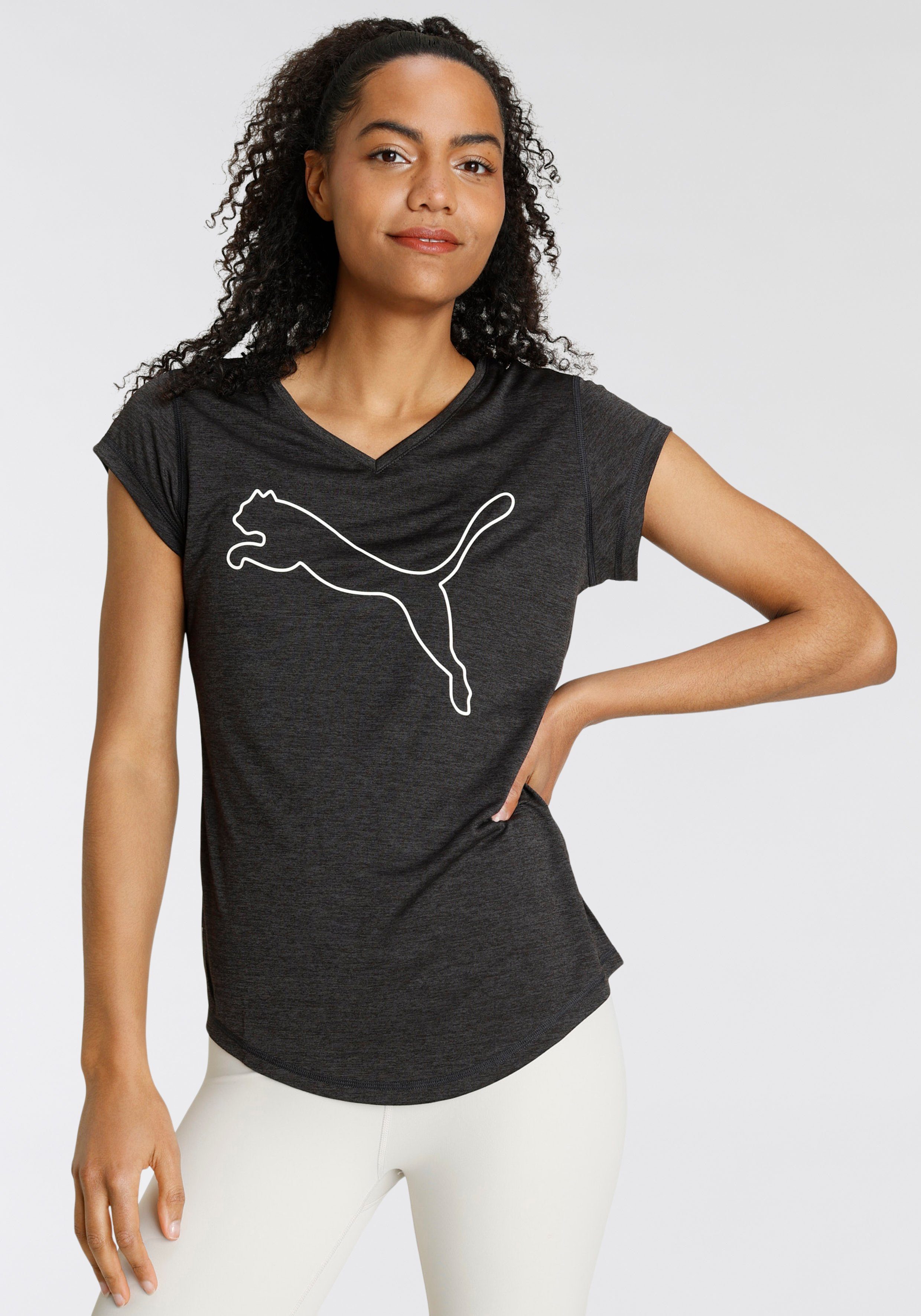 PUMA Trainingsshirt Train Favorite Heather Cat Tee