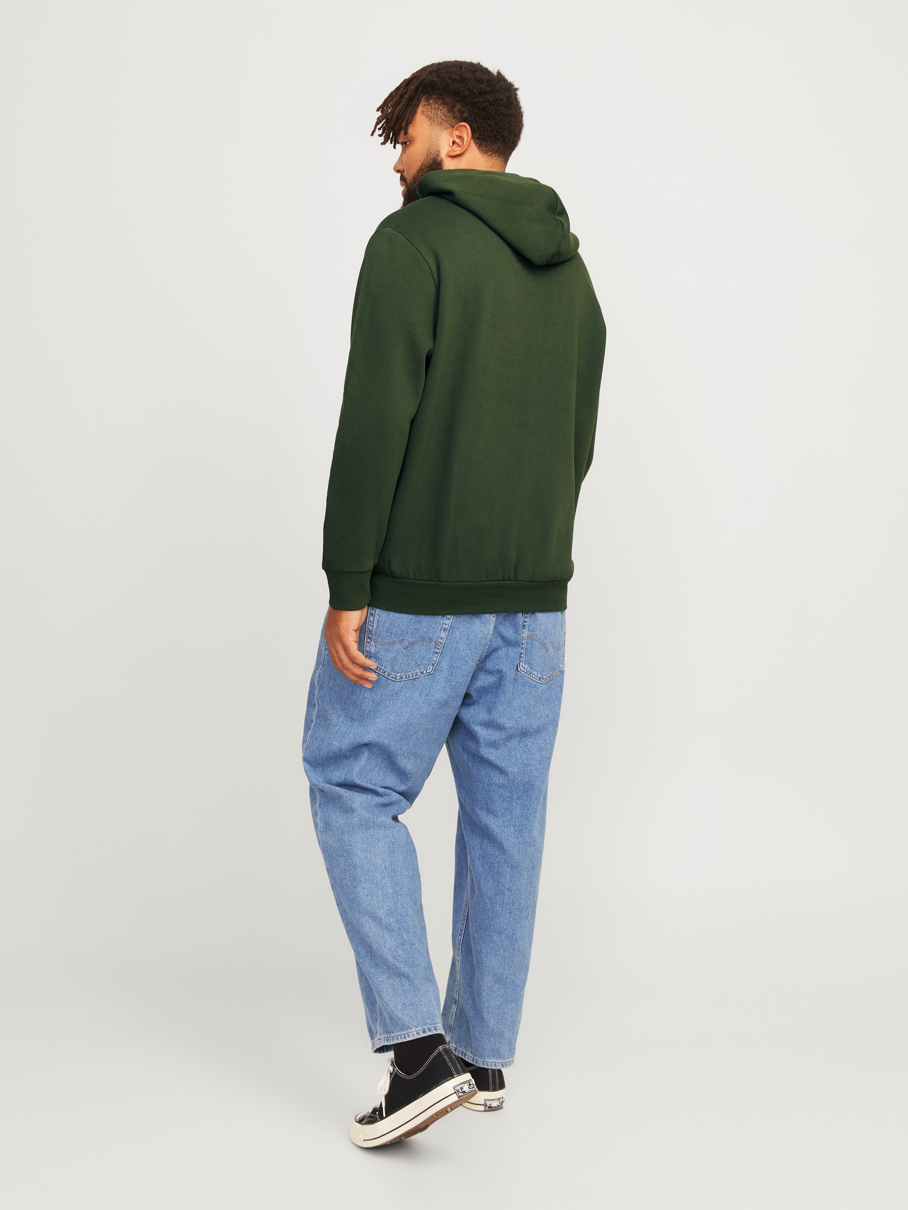 Jack & Jones PlusSize Hoodie JJELOGO SWEAT HOOD 2 COL 24 25 NOOS PLS