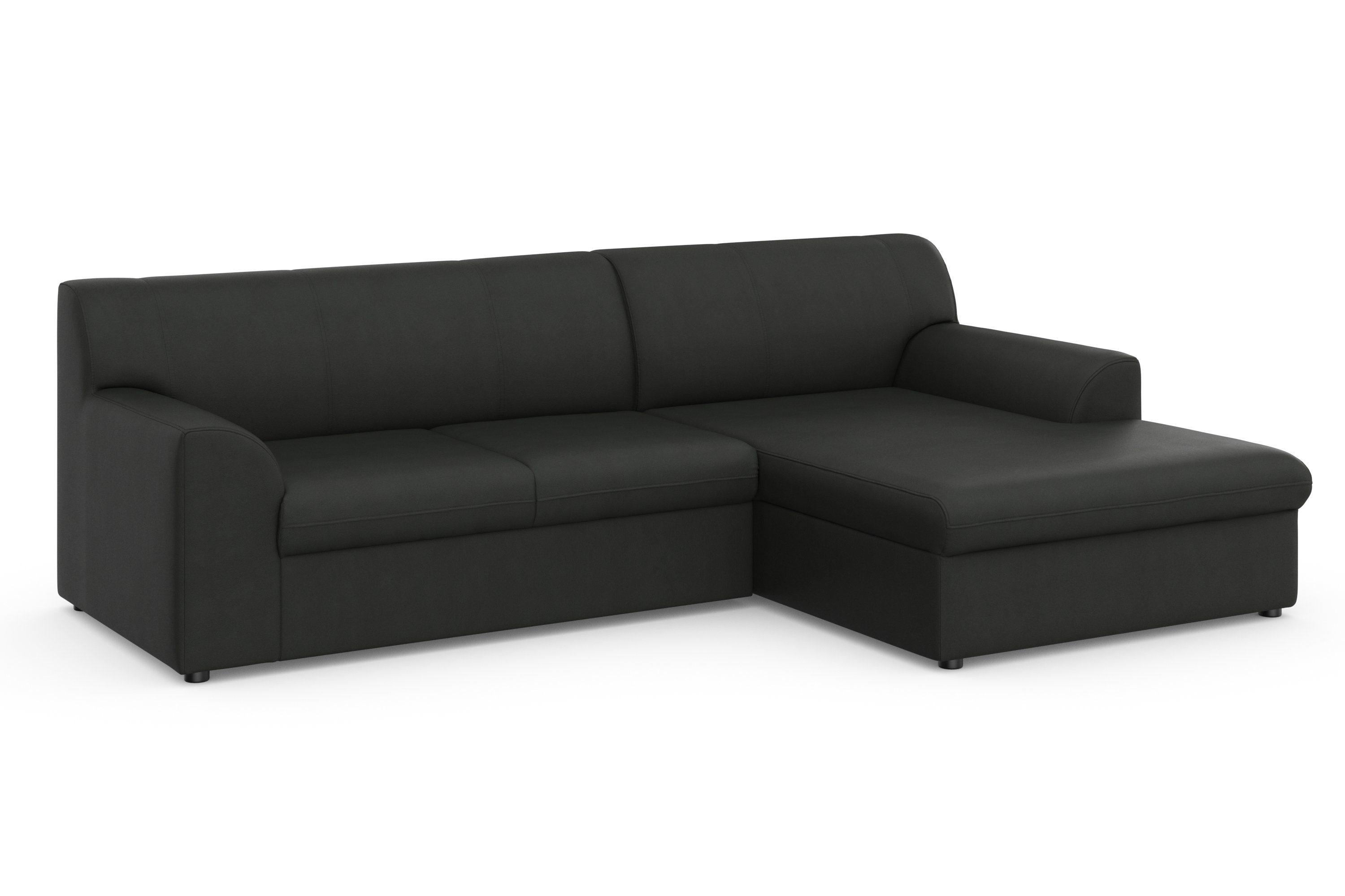 DOMO collection Hoekbank Topper, elegant en tijdloos, compacte afmetingen 245/155cm, L-vorm