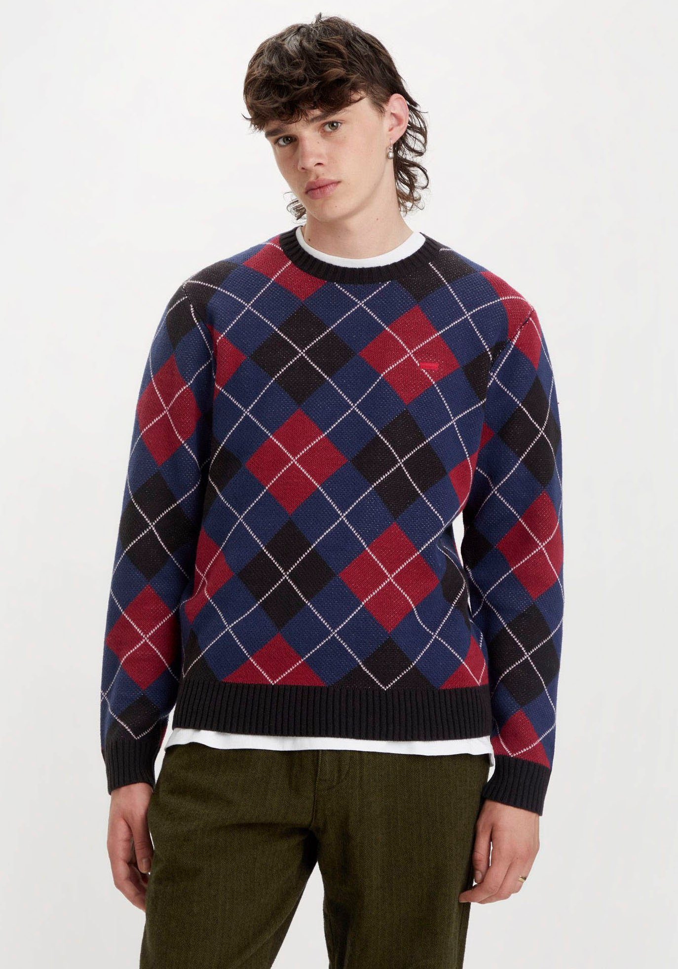 Levi's® Trui met ronde hals ORIGINAL HM SWEATER in klassiek argyle motief