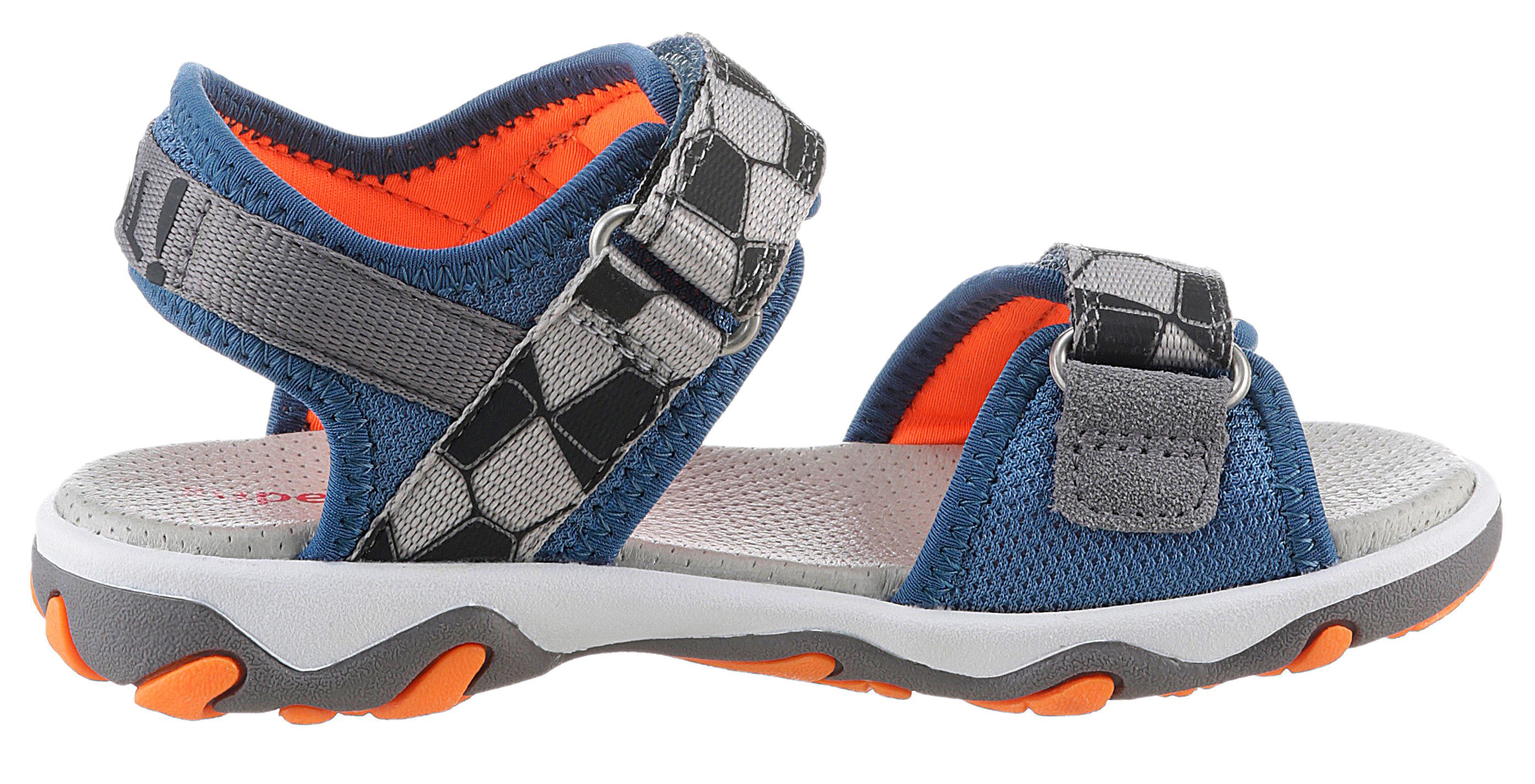 Superfit Sandalen MIKE 3.0 WMS: middel Buitensandaal met klittenband, voetbal logo, maat sjabloon om te downloaden
