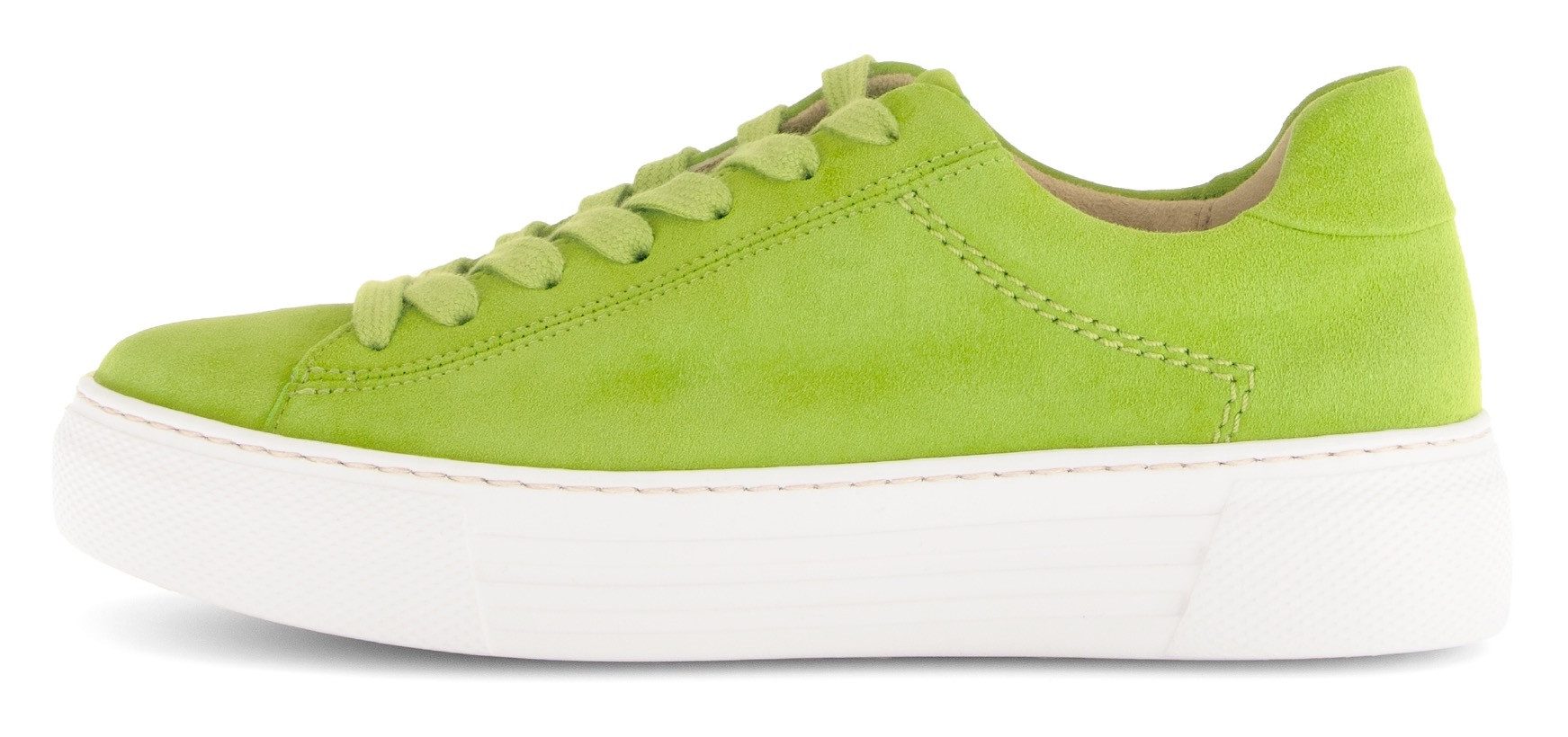 Gabor Plateausneakers Florence , vrijetijdsschoen, lage schoen, veterschoen met subtiele decoratieve stiksels
