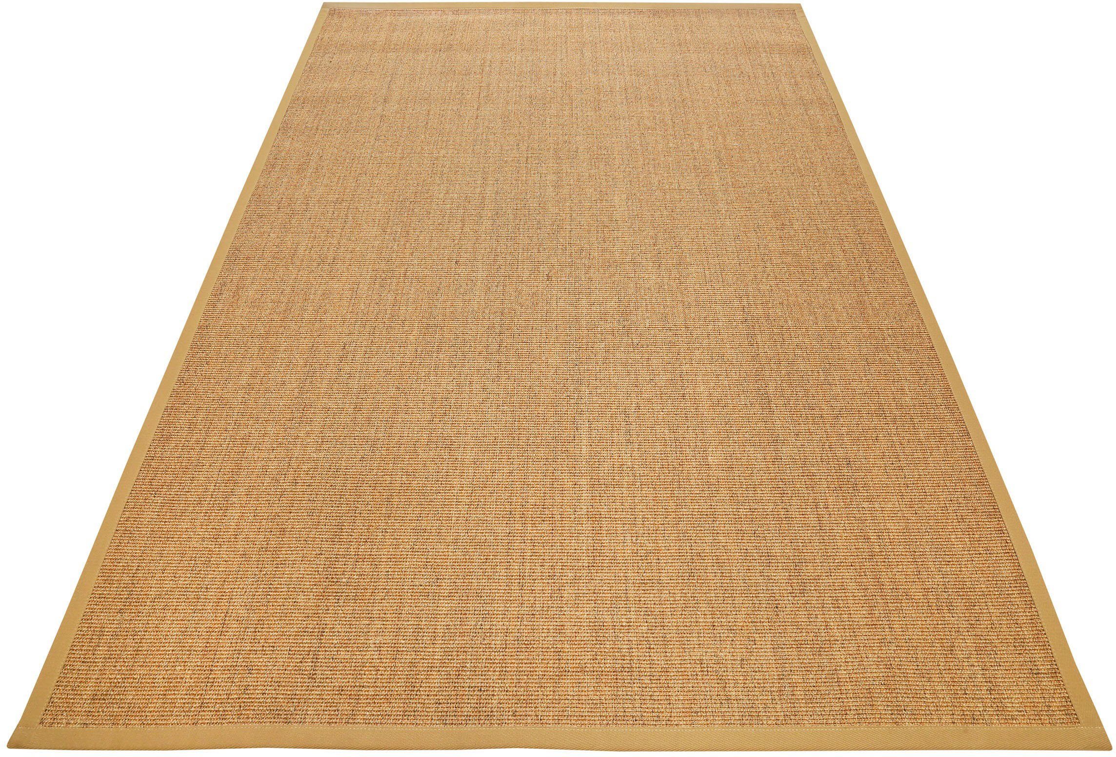 Wecon home Basics Sisalkleed Ansgar Woonkamer sisal vloerkleden maat 80 cm x 150 cm x 6 mm beige
