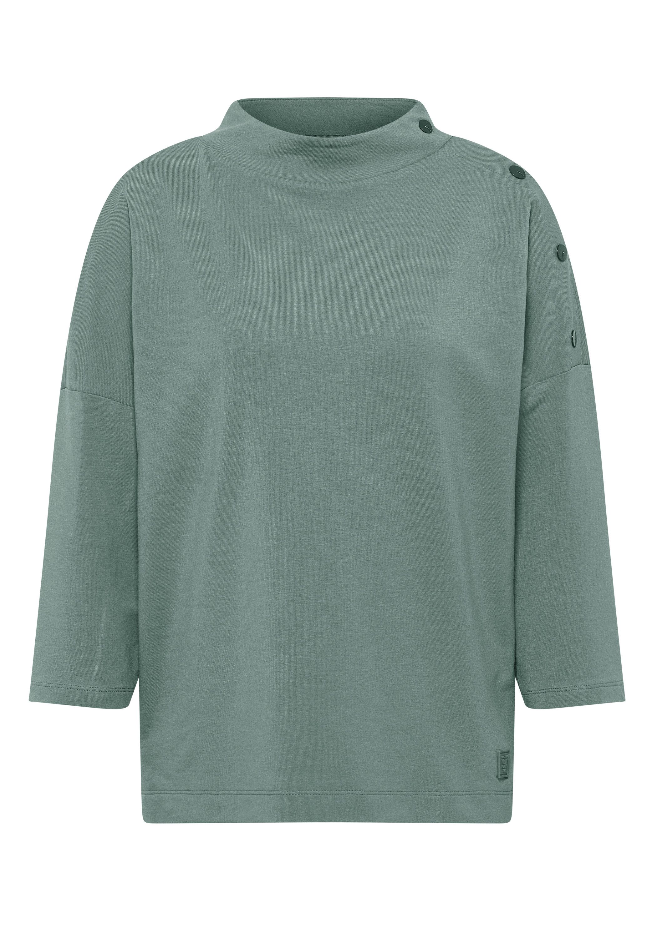 Cecil Shirt met 3/4 mouwen met knoopdetail