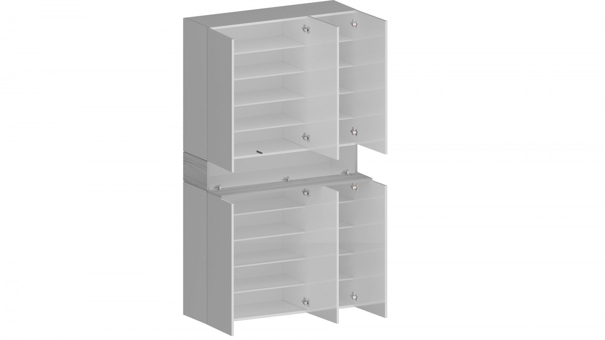 INOSIGN Schoenenkast Savona Hoogte 200cm, 12 inlegplanken, 21 vakken (1 stuk)