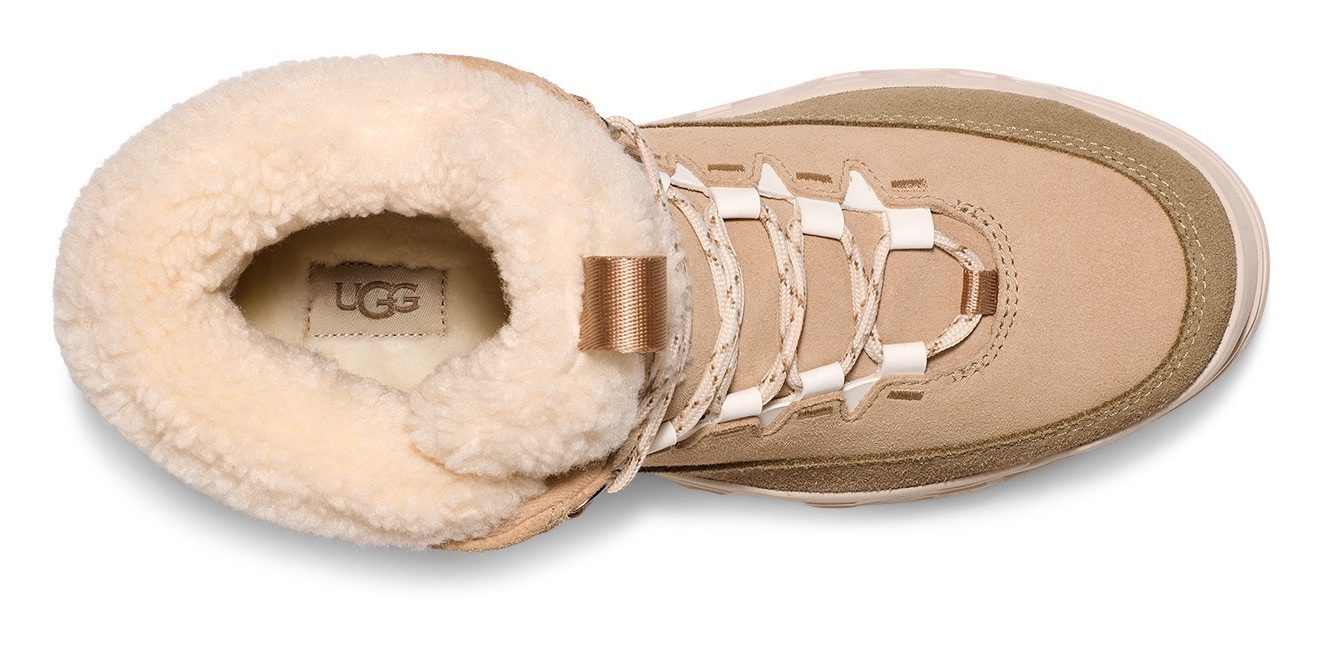 UGG Winterlaarzen TERRE TRAIL COZY LACE Plateaboots, winterlaarzen met gevoerde schacht