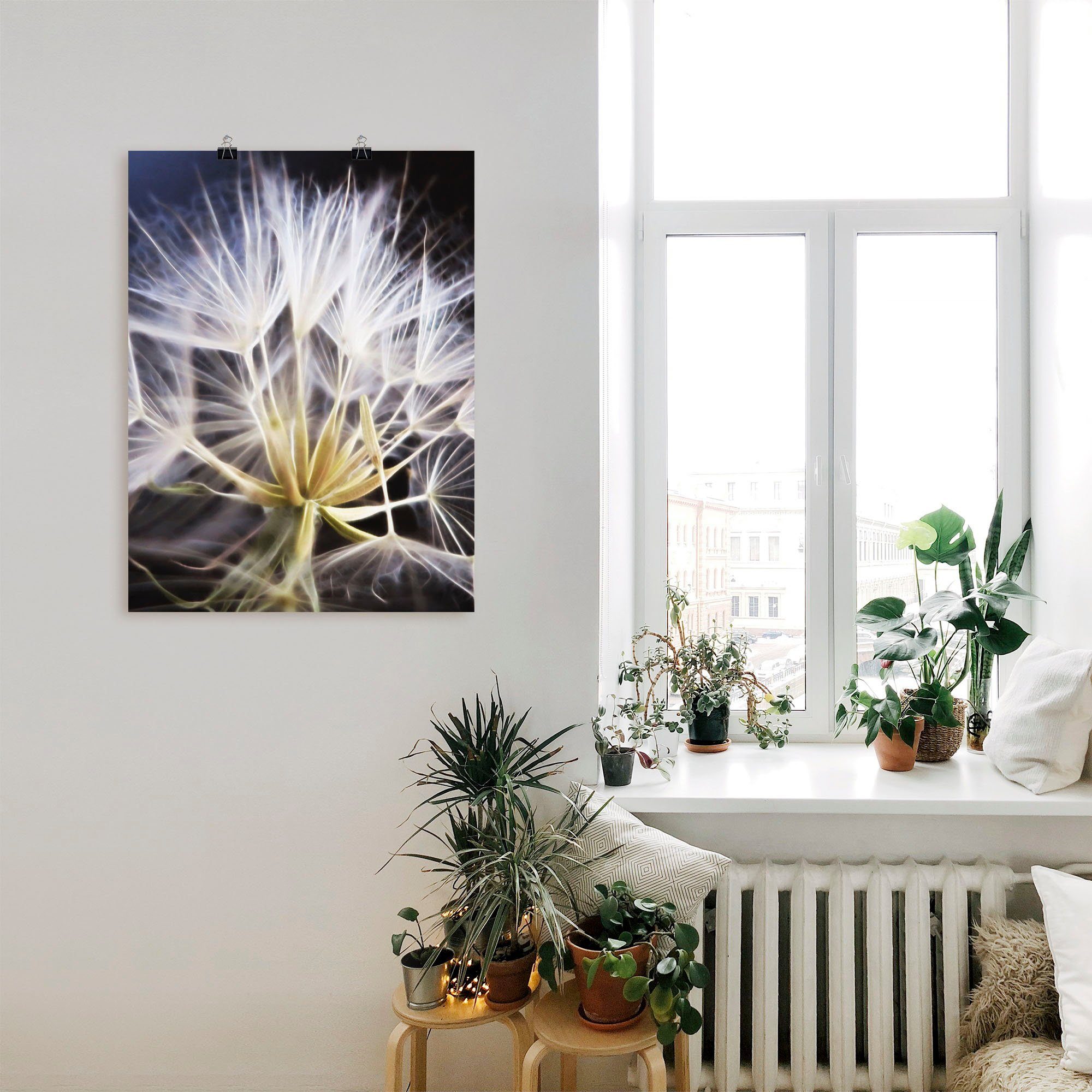 Artland Artprint Pluizenbol als artprint op linnen, poster in verschillende formaten maten