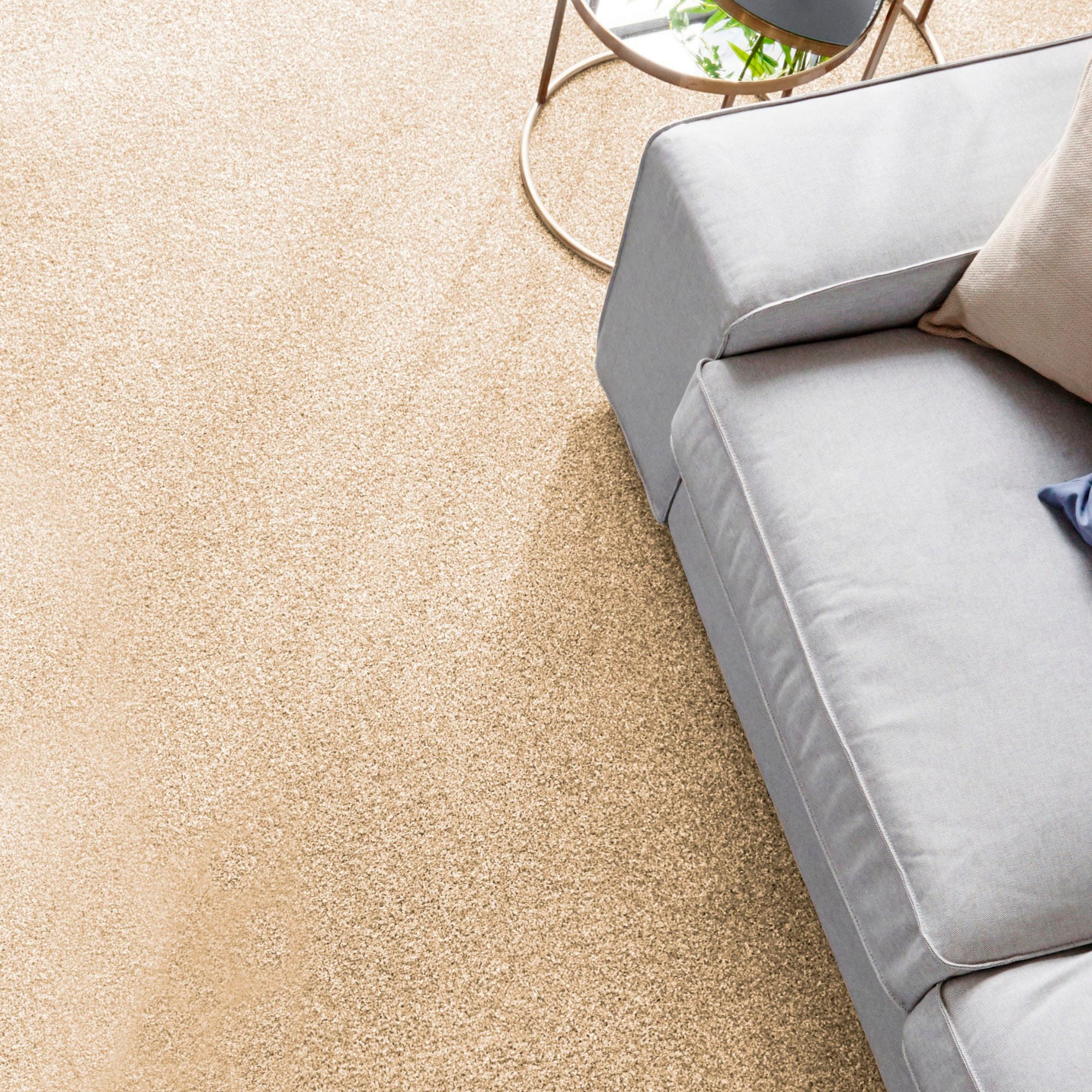 Andiamo Tapijt Catania, velours, Made in Belgium gemêleerd, breedte 400 cm of 500 cm, slijtvast & onderhoudsvriendelijk (1 stuk)