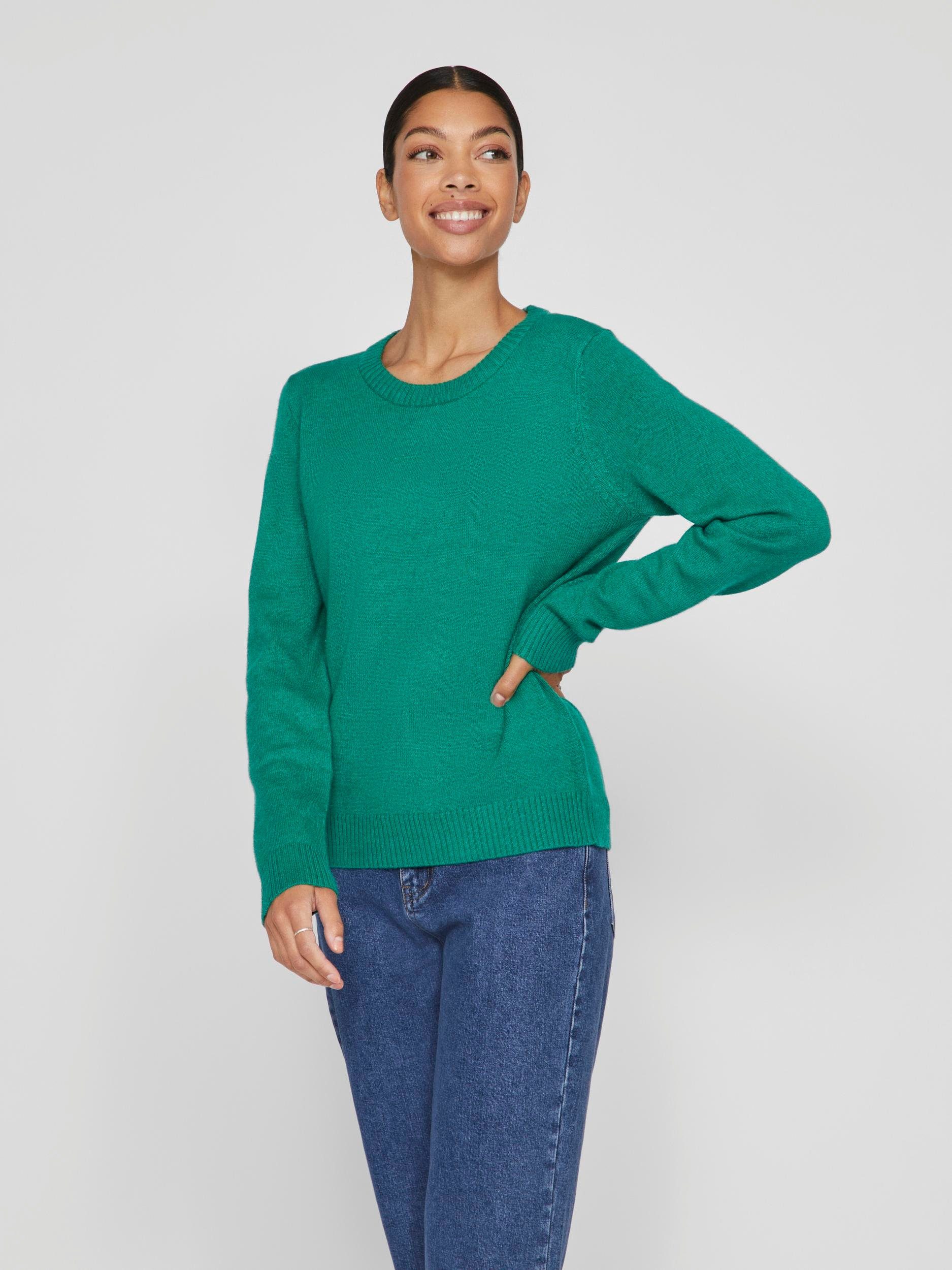 Vila Trui met ronde hals VIRIL O-NECK L S KNIT TOP NOOS