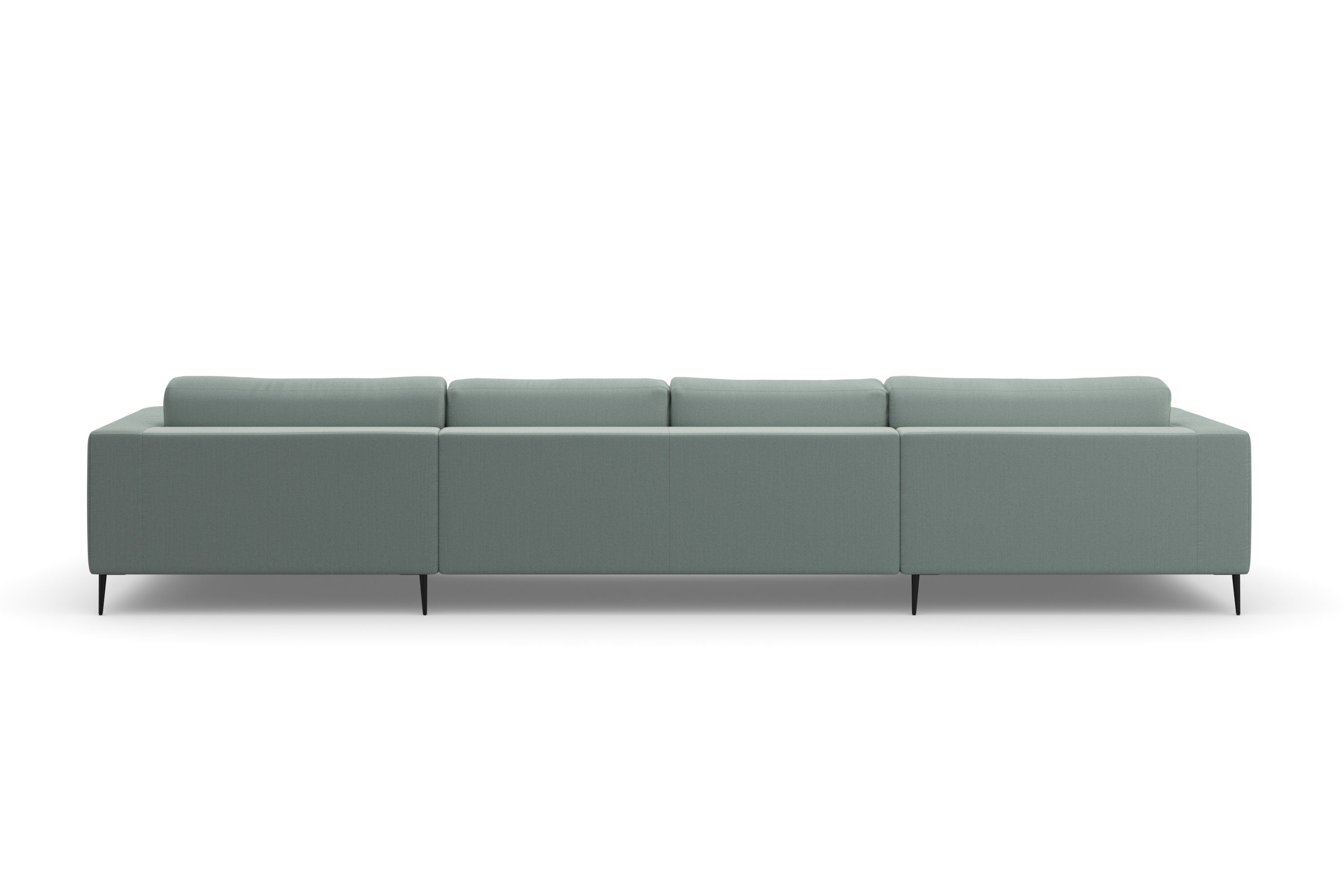 DOMO collection Zithoek Modica U-vorm XXL, in een moderne look met 2 royale récamiers, ook in cord