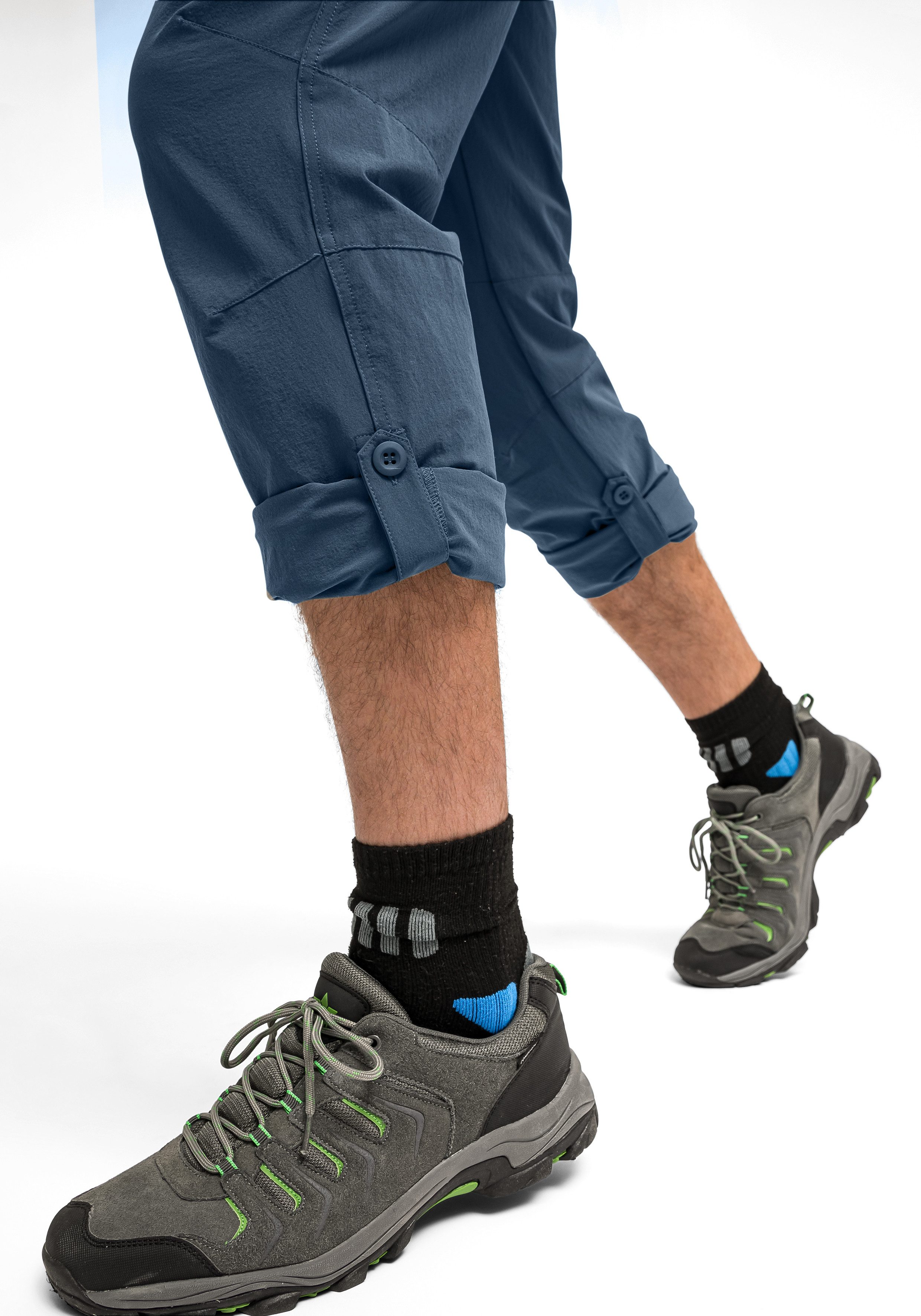 Maier Sports Functionele broek Nil Herenwandelbroek, ventilerende outdoorbroek met oprolfunctie