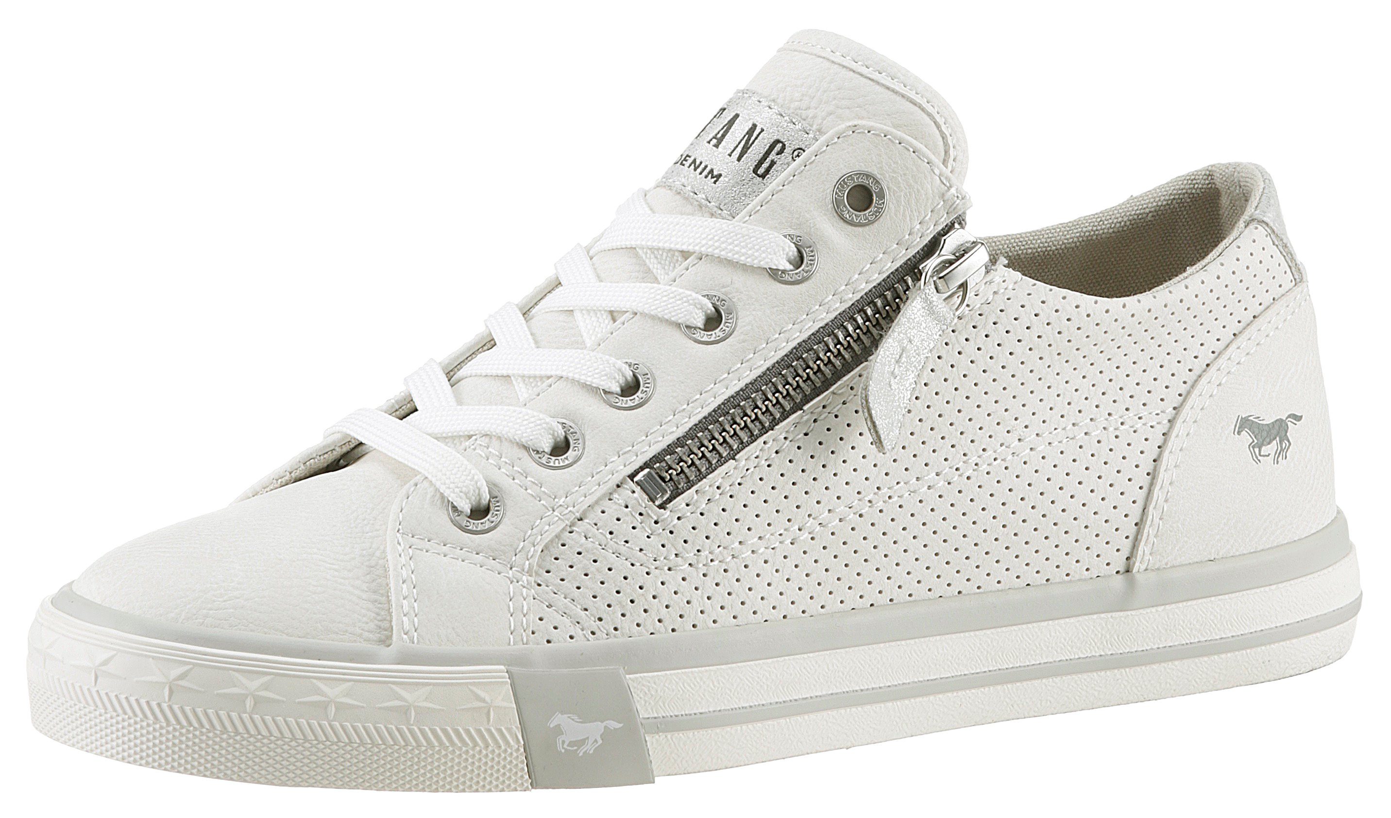 Mustang Shoes Sneakers met rits vrijetijdsschoen halfschoen veterschoen nu online bestellen OTTO