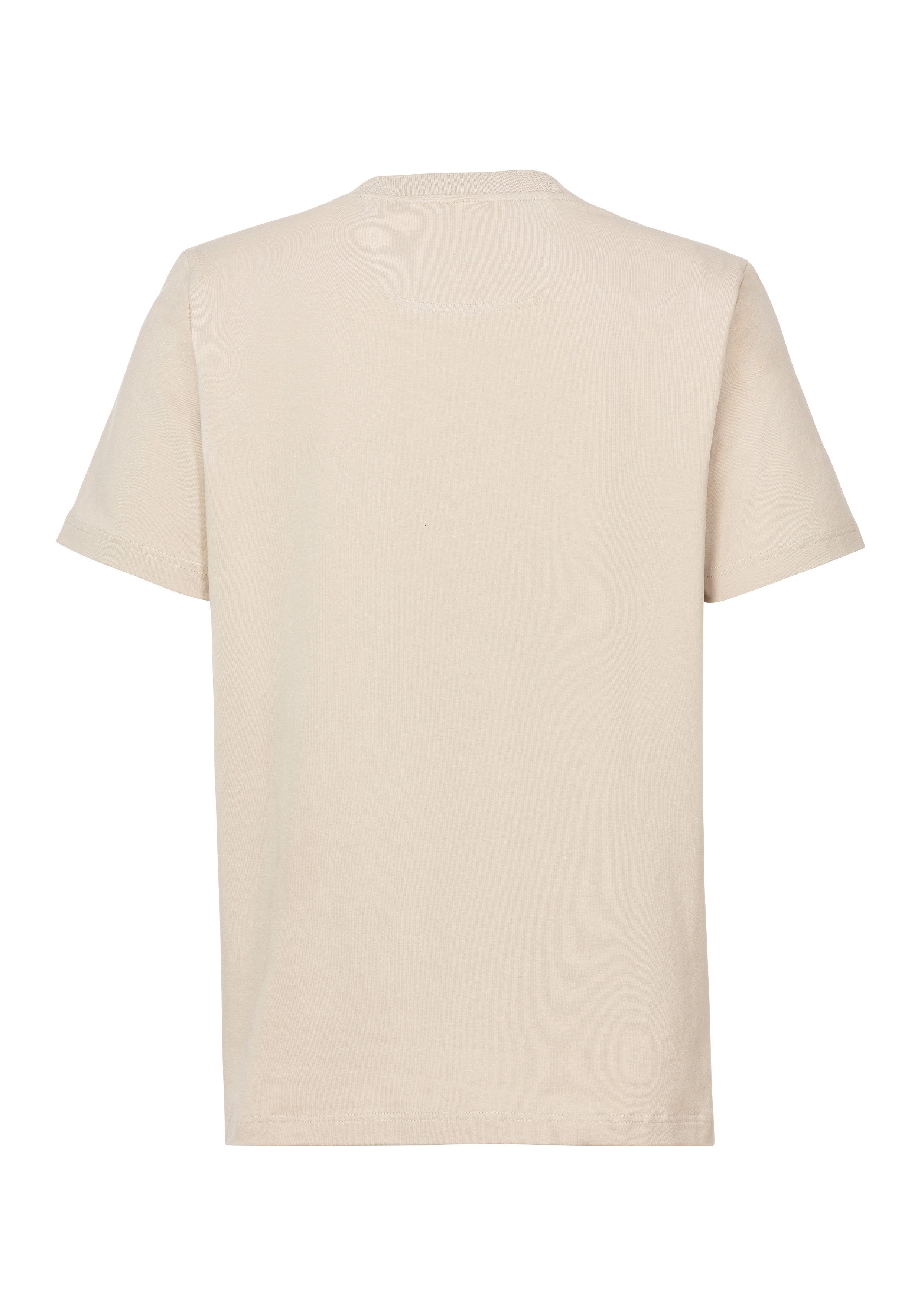 BOSS GREEN T-shirt Tee Rib met logo aan de hals