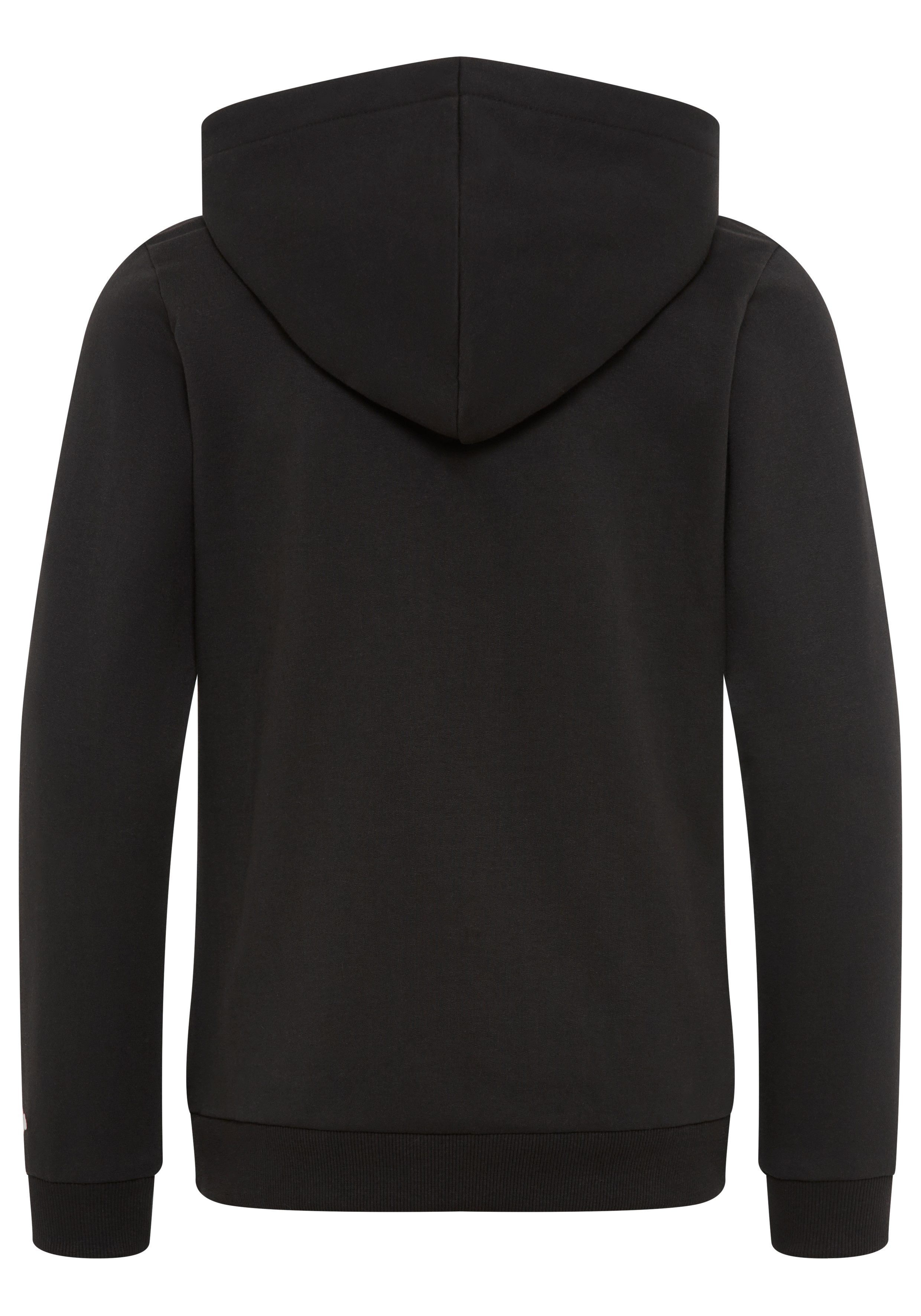 KangaROOS Hoodie met logoprint Lange mouwen, bedrukt, van sweatstof met katoen, met kangoeroezak