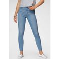 levi's skinny fit jeans 721 high rise met open zoom blauw