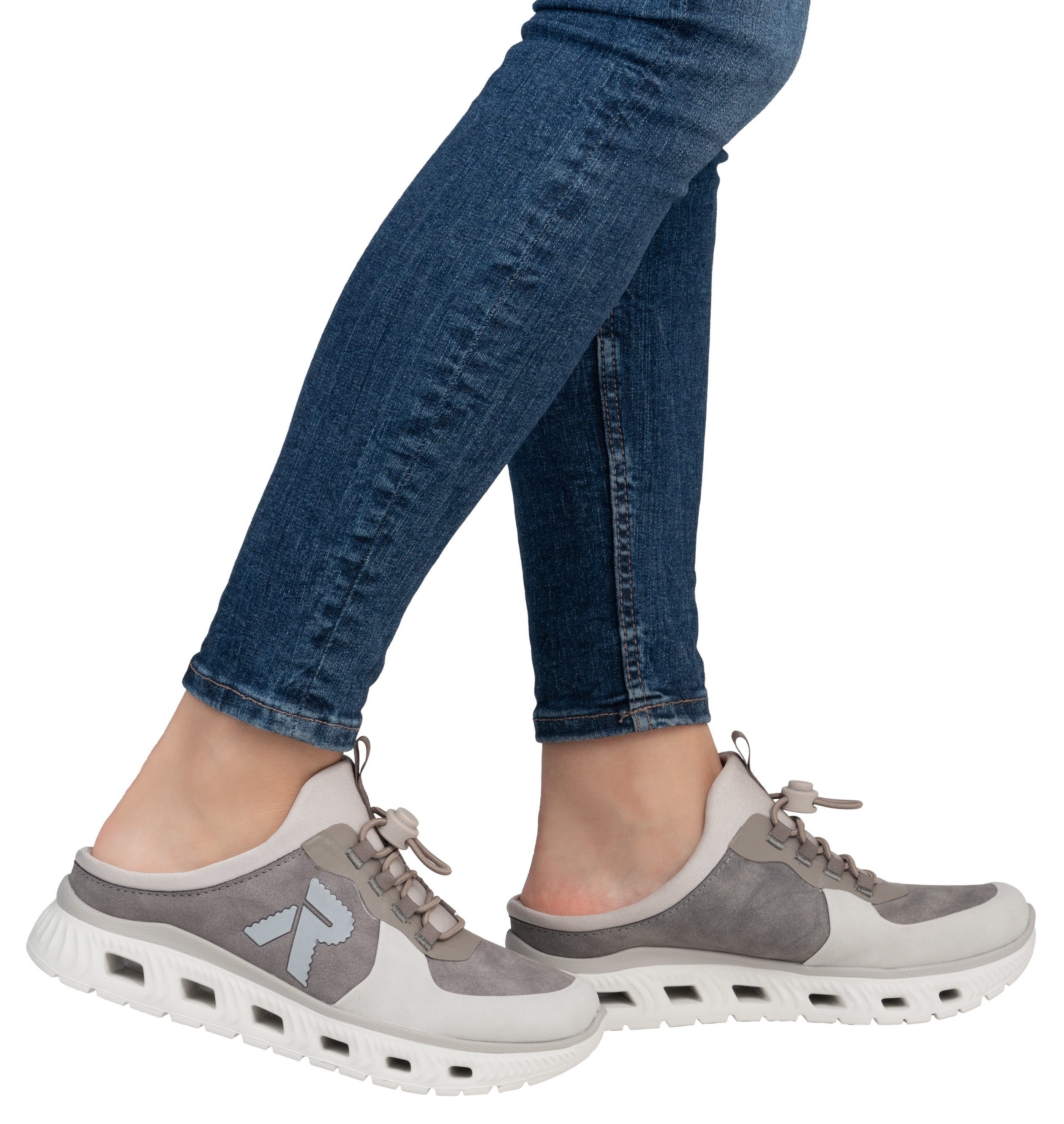 RIEKER Sport Clogs , instapschoen, sabotschoen, sneaker met aangebrachte snel sluiting