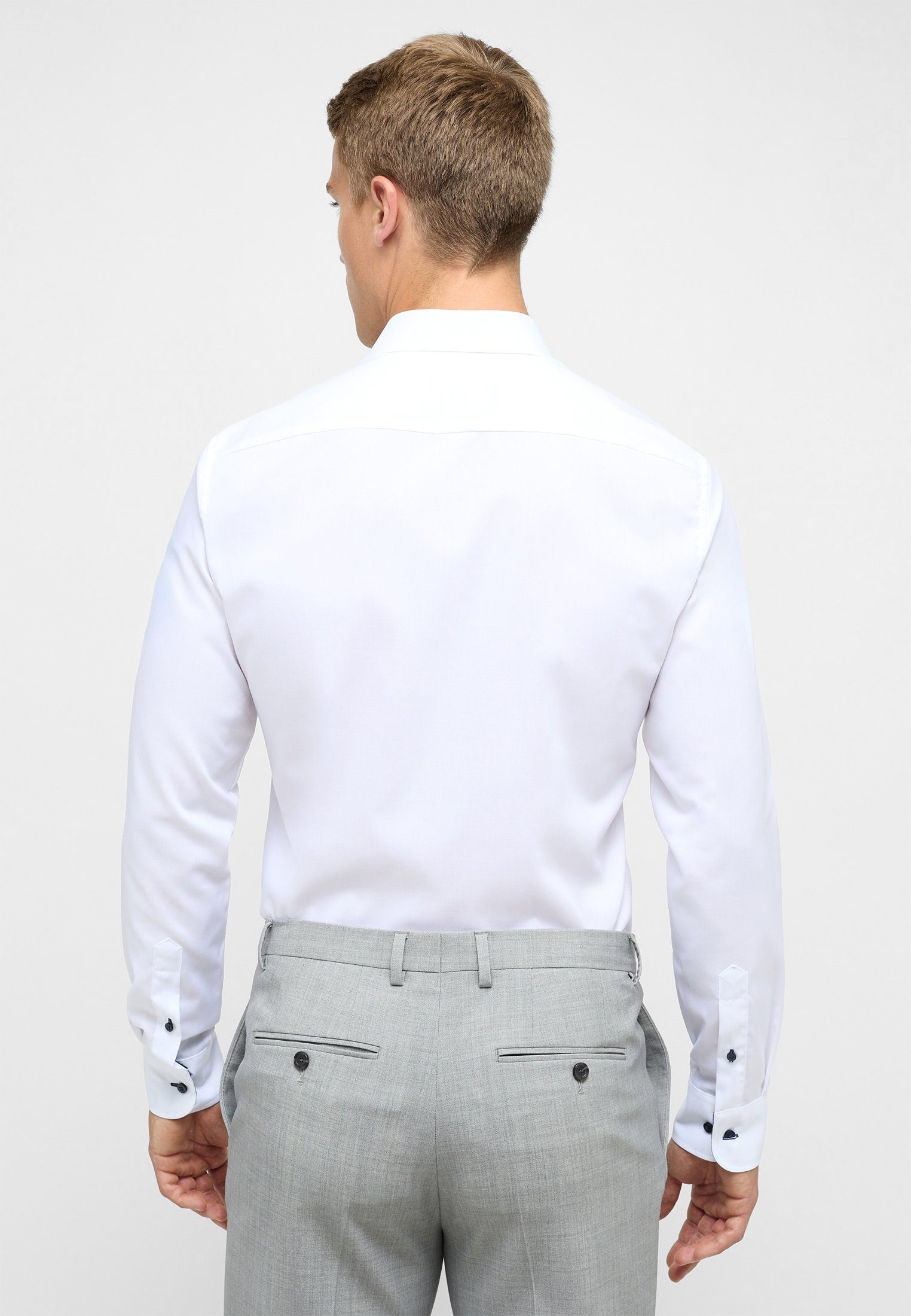 Eterna Overhemd met lange mouwen Slim fit NON IRON (strijkvrij)