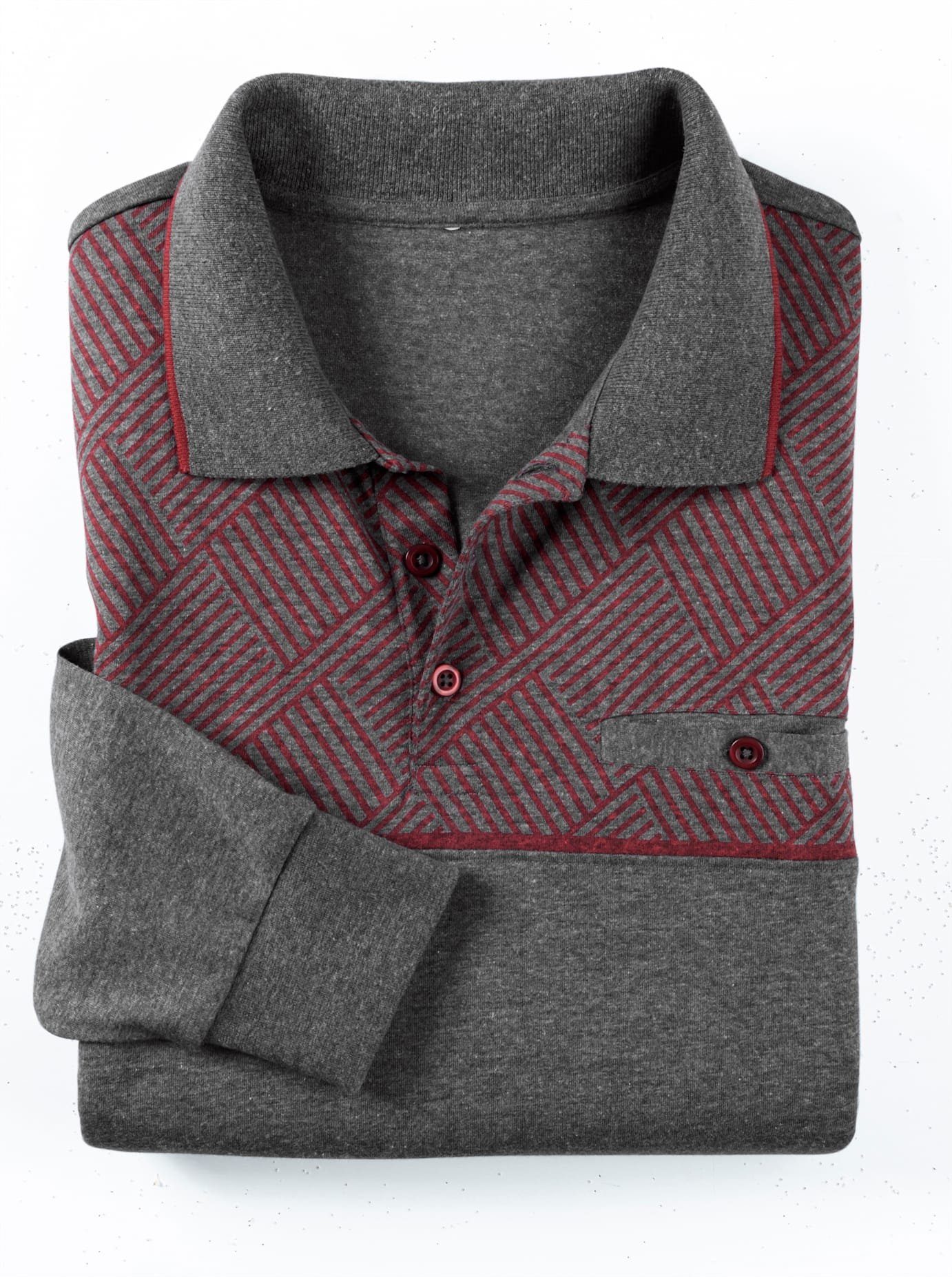 Classic Poloshirt met lange mouwen (1-delig)