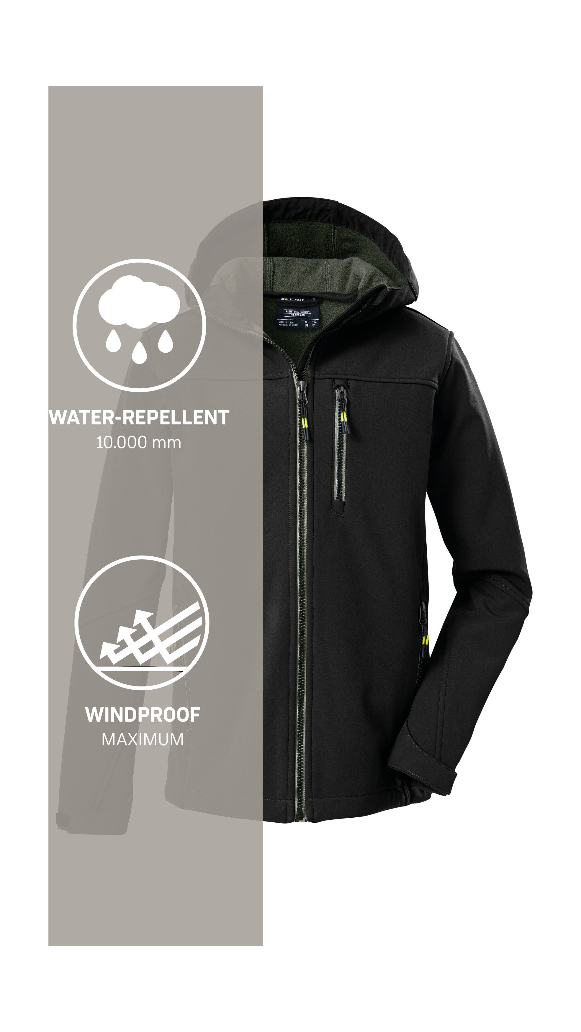 Killtec Softshell-jack Jongens Softshell-jack