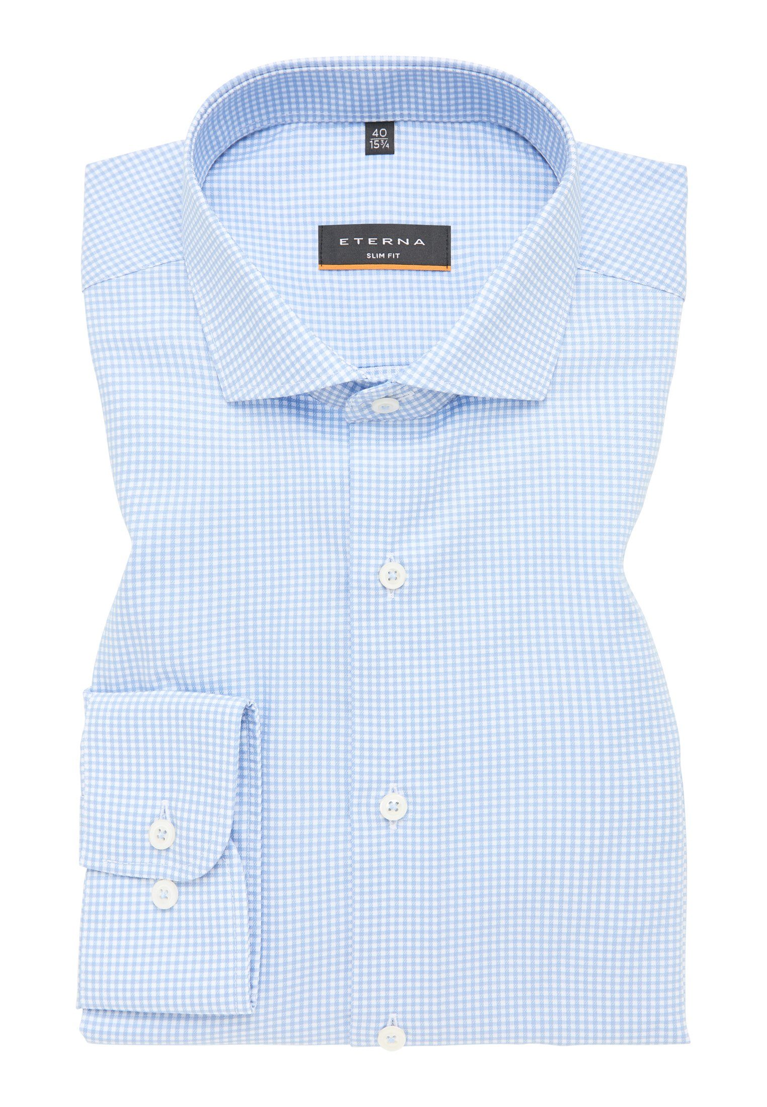 Eterna Overhemd met lange mouwen Slim fit NON IRON (strijkvrij)