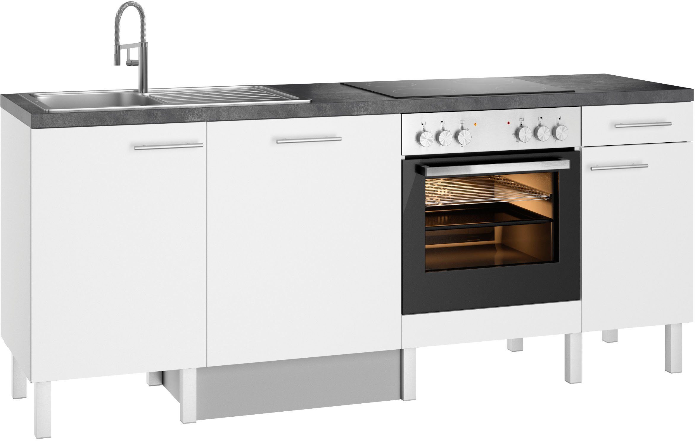 OPTIFIT Keuken Lilly Breedte 210, optioneel met elektrische apparaten