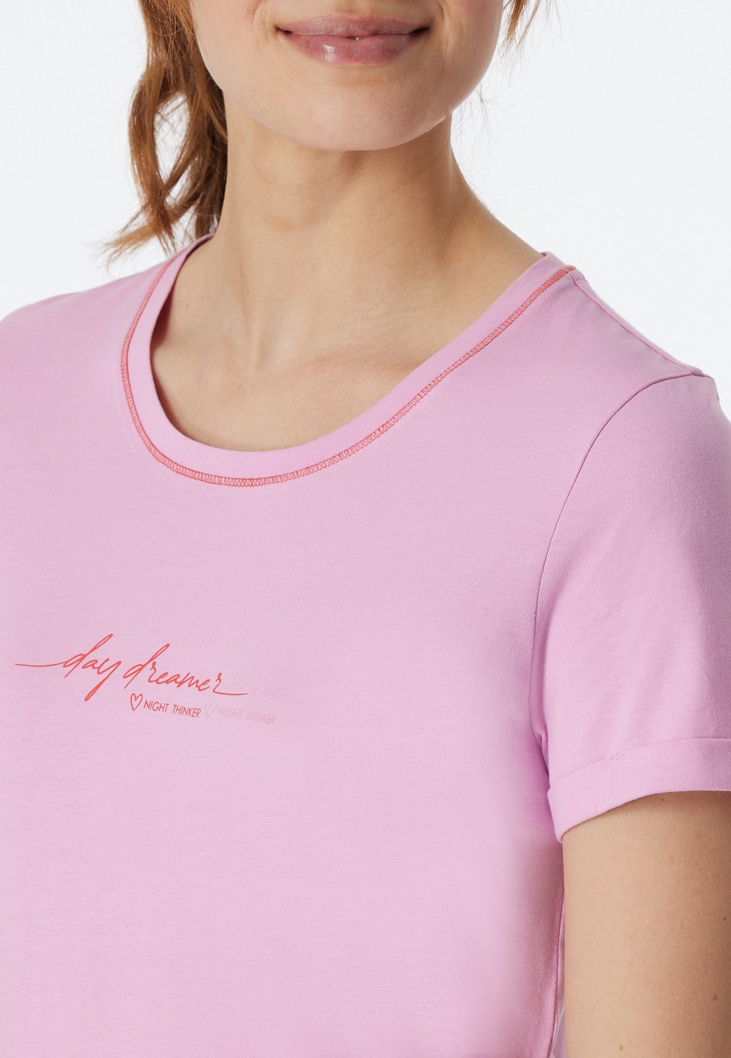 Schiesser Nachthemd Casual Essentials met statement-print