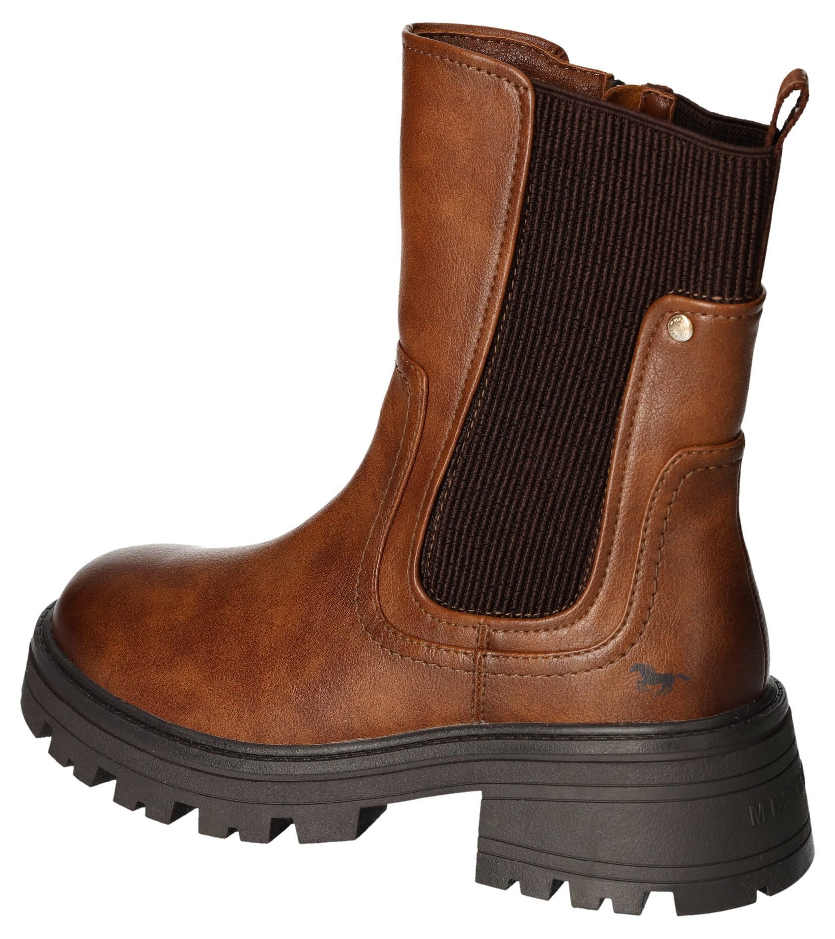Mustang Shoes Chelsea-boots Slip-on laarzen, herfstschoen met comfortabele stretchinzet