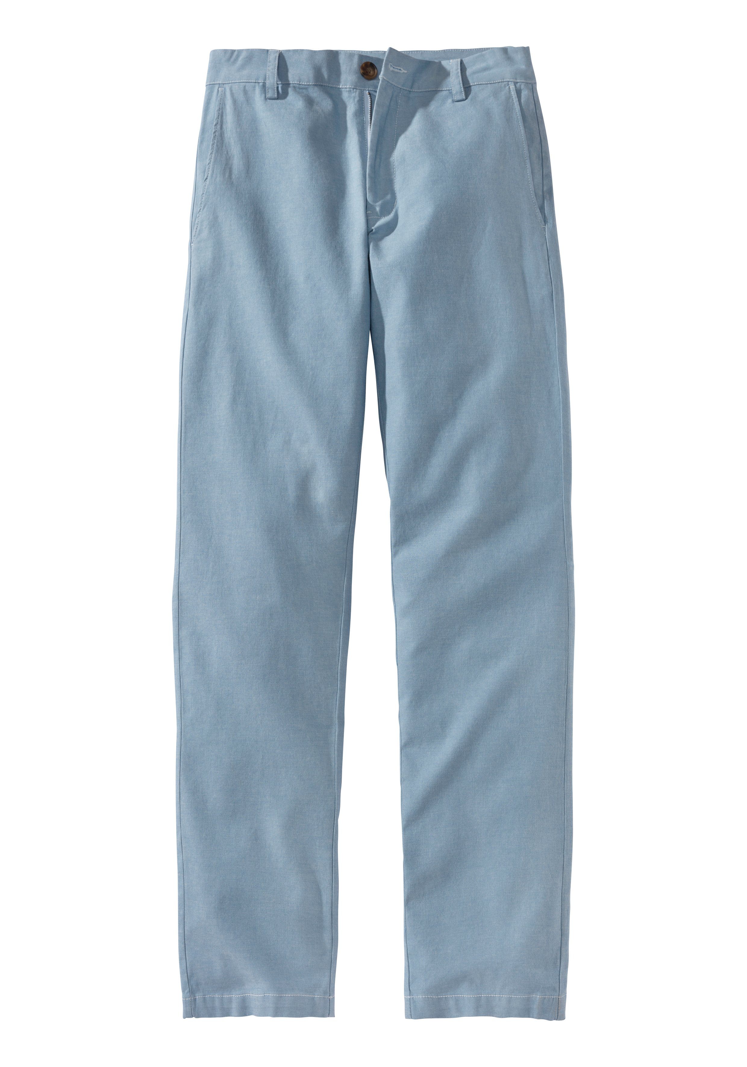 John Devin Chino Regular-fit, lange Oxford broek