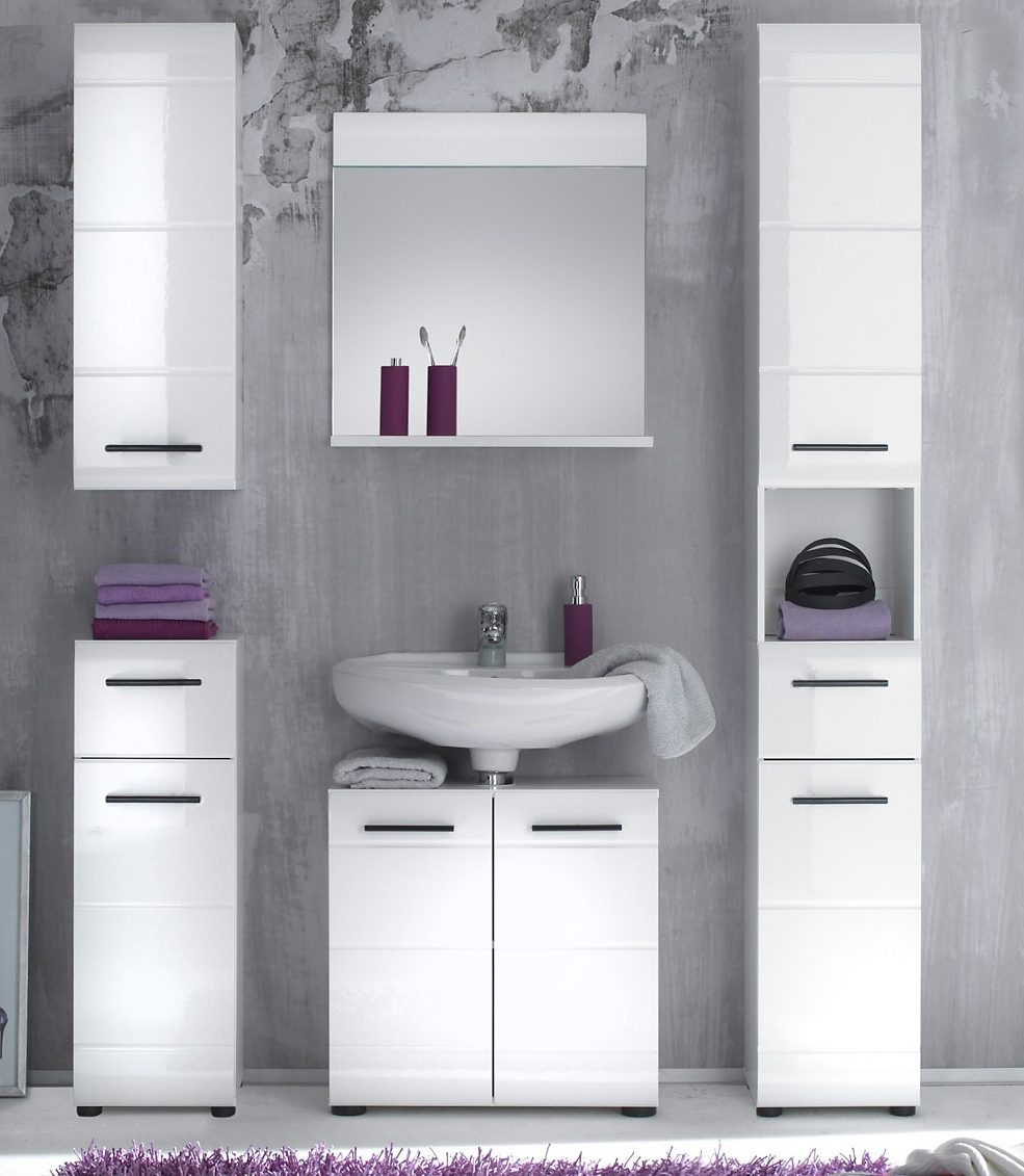 INOSIGN Hoge kast Sovana Badkamerskast in hoogglanslook - (B/D/H) 30/31/182 cm
