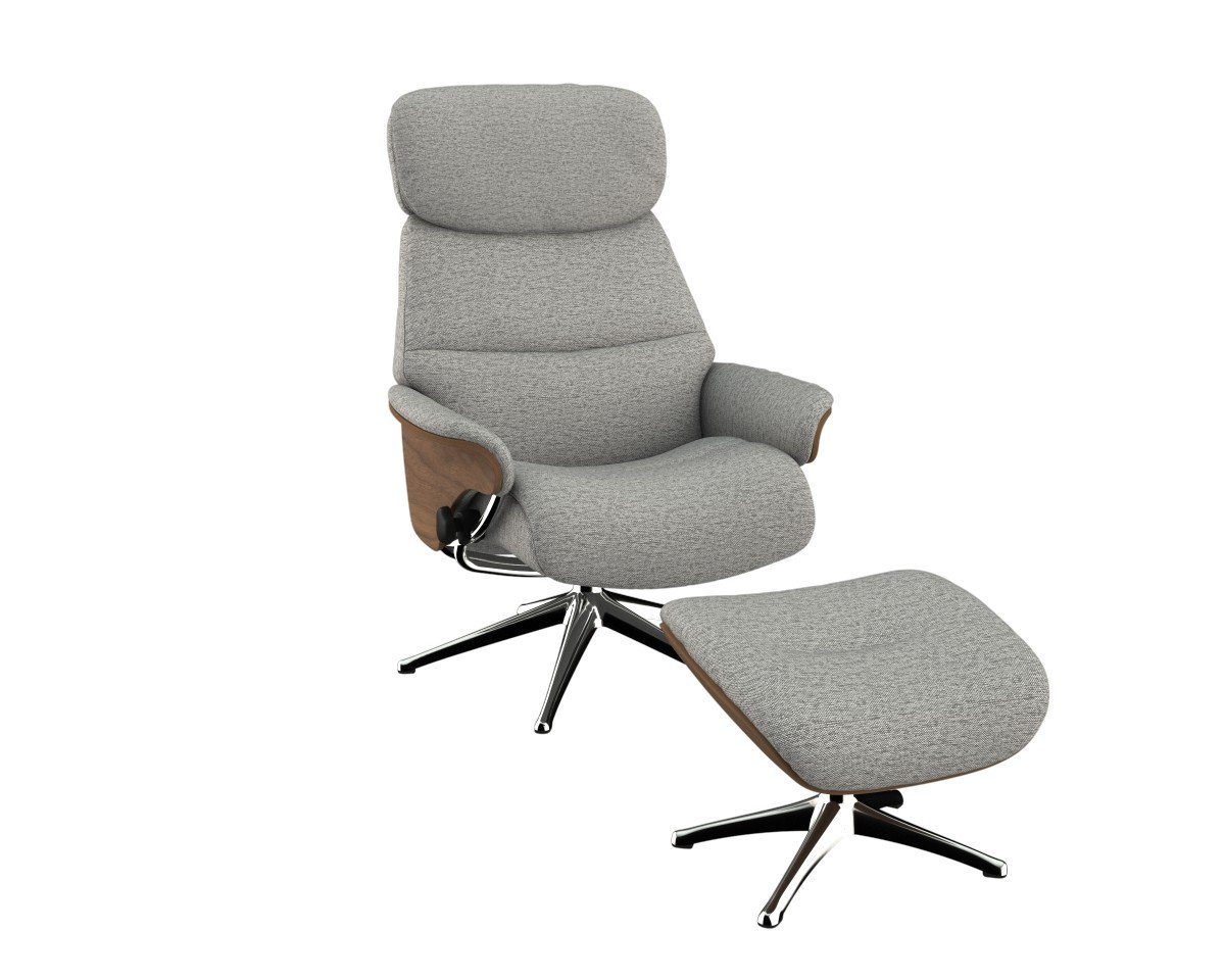 FLEXLUX Relaxfauteuil Aarhus, functionele stoel, gestoffeerde stoel, armleuningen, TV-fauteuil