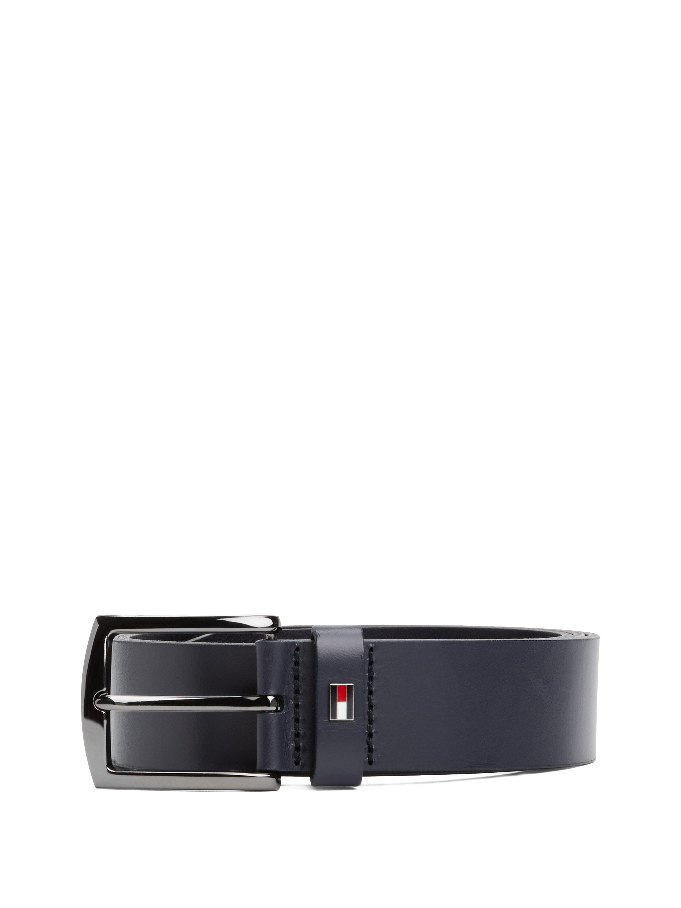 Tommy Hilfiger Leren riem DENTON 3.5 EXT Eenvoudige gesp, metalen logo