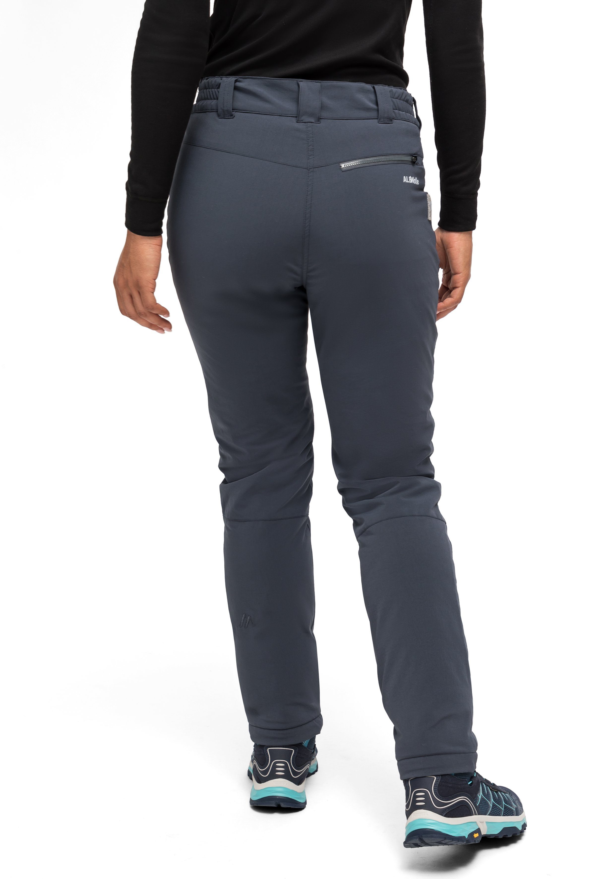 Maier Sports Outdoorbroek Lulaka Wool Dames winter wandelbroek, functionele broek met wolwattering