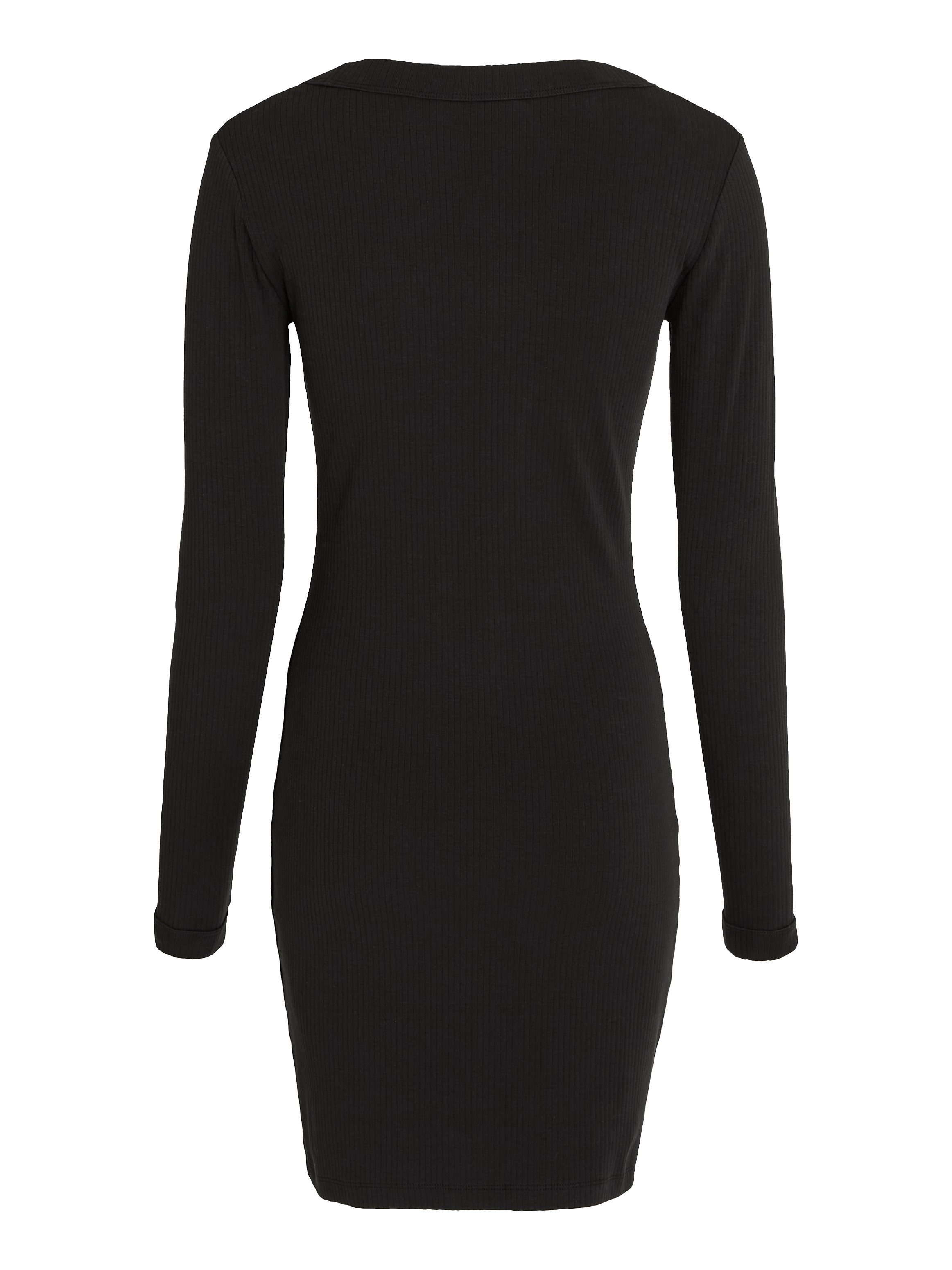TOMMY JEANS Jerseyjurk TJW BADGE RIB BODYCON LS