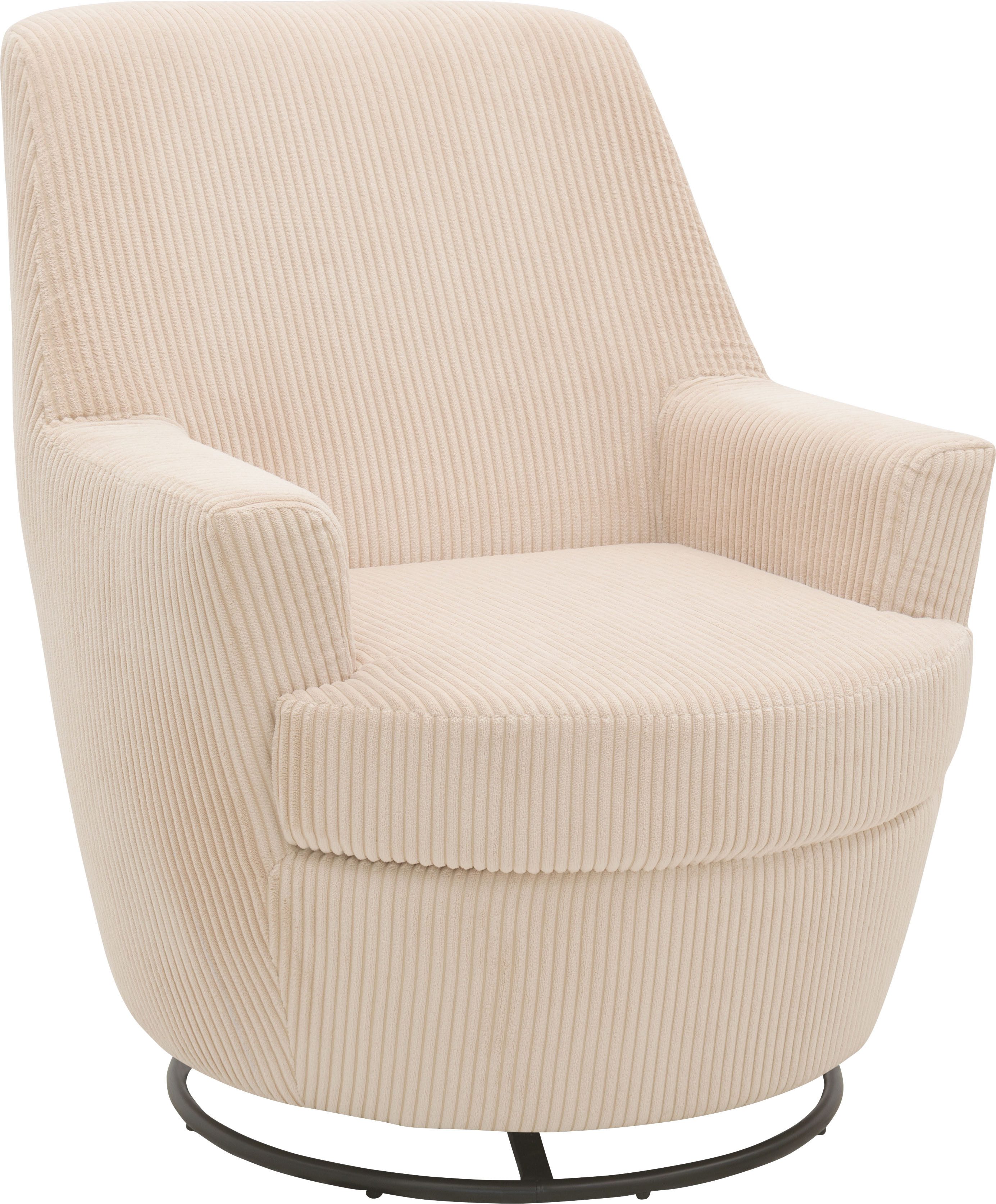 INOSIGN Draaibare fauteuil Hetty, draaistoel met kantelfunctie en poef, leesstoel, armstoel (set, 2 stuks)