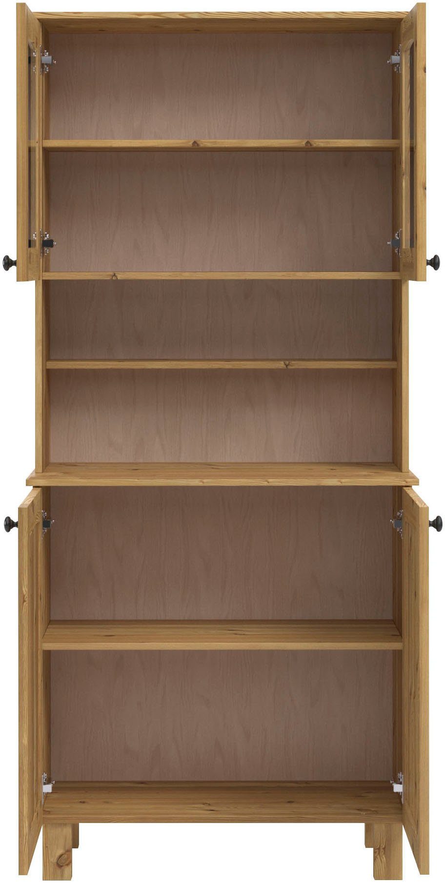 Kochstation Keukenbuffet KS-Osby Massief grenen, breedte 81 cm, 4 deuren (1 stuk)