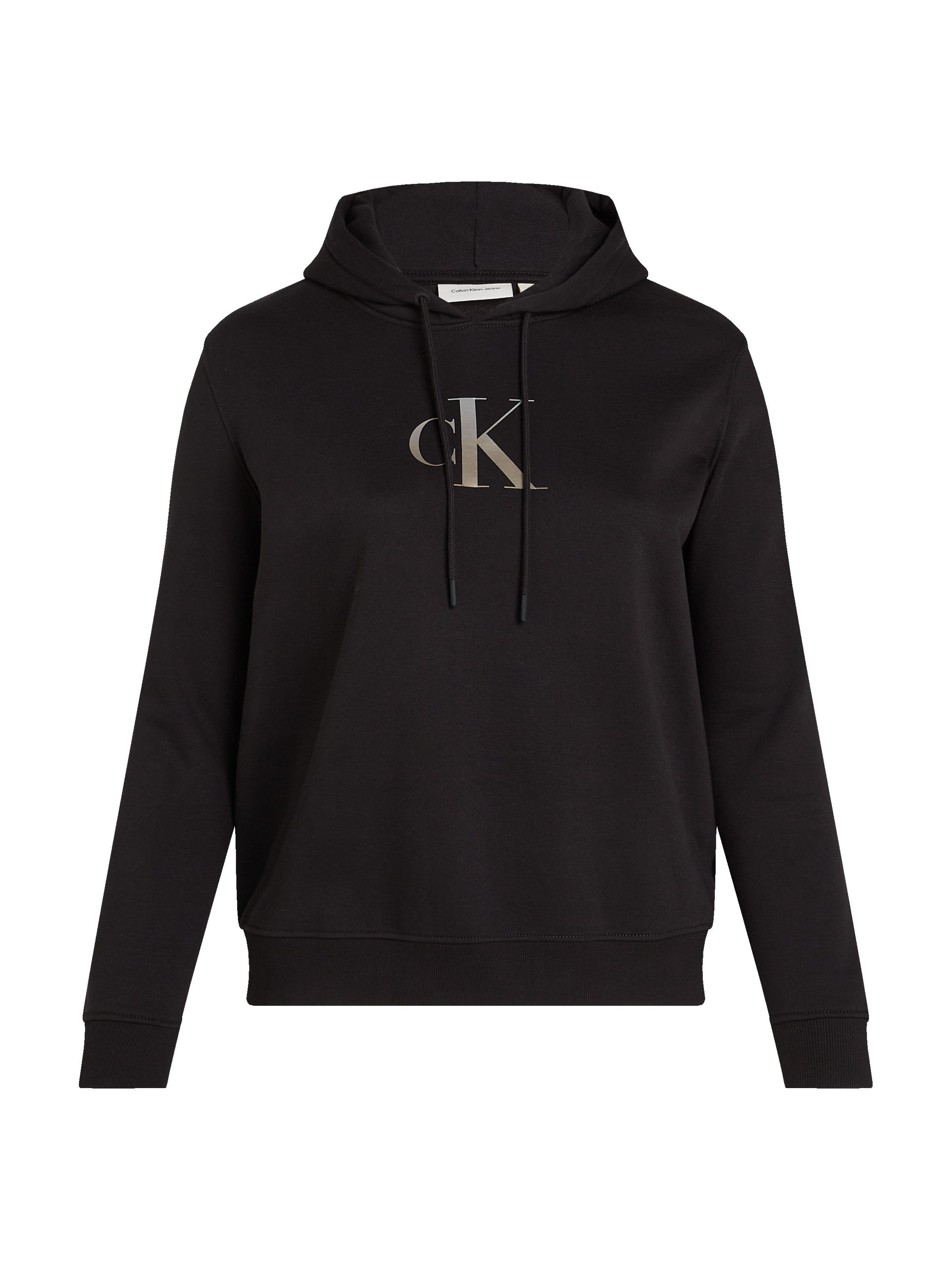 Calvin Klein Jeans Plus Hoodie PLUS GRADIENT CK HOODIE in grote maten, print met kleurverloop