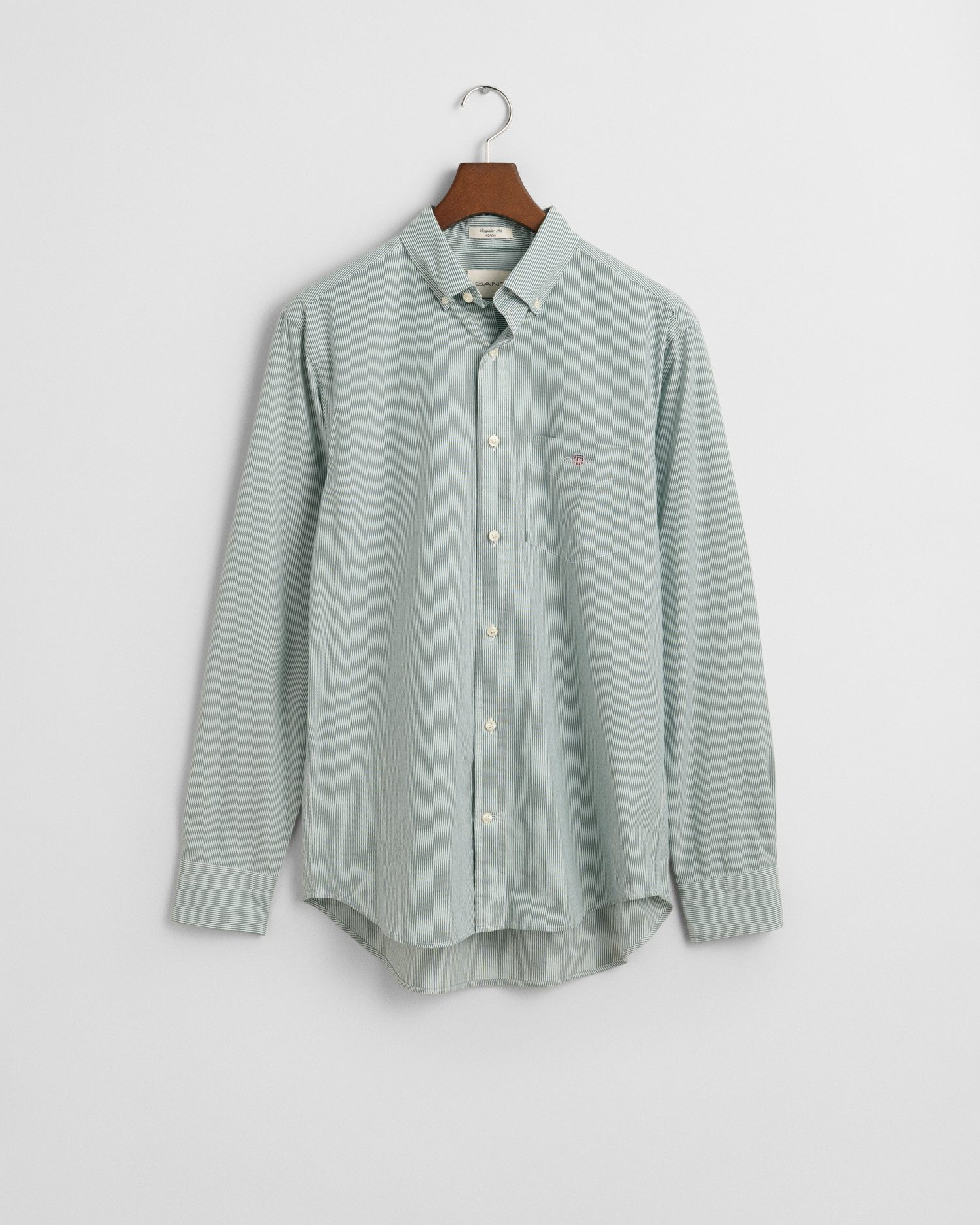 Gant Overhemd met lange mouwen REG POPLIN BANKER SHIRT Banker Stripe popeline, lichte katoen