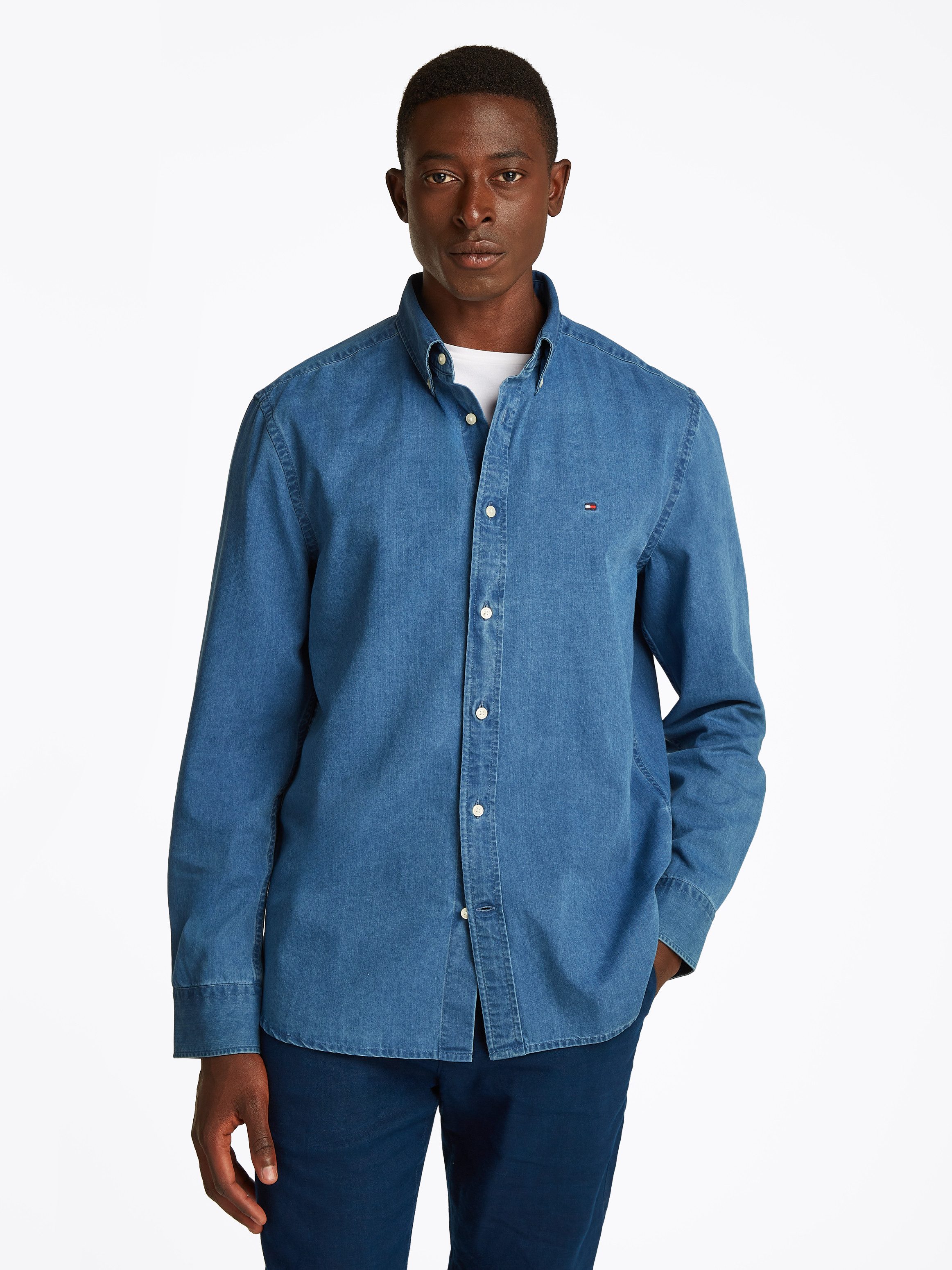 Tommy Hilfiger Jeans overhemd CHAMBRAY RF SHIRT
