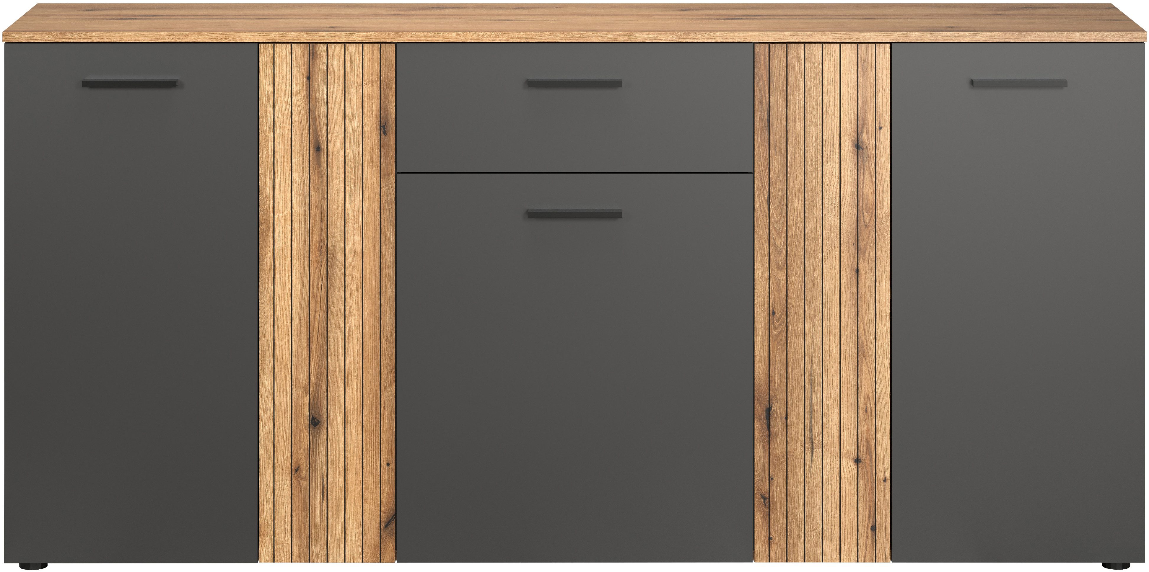 INOSIGN Kast Estepona Sideboard met aanpasbare deuren met groefontwerp