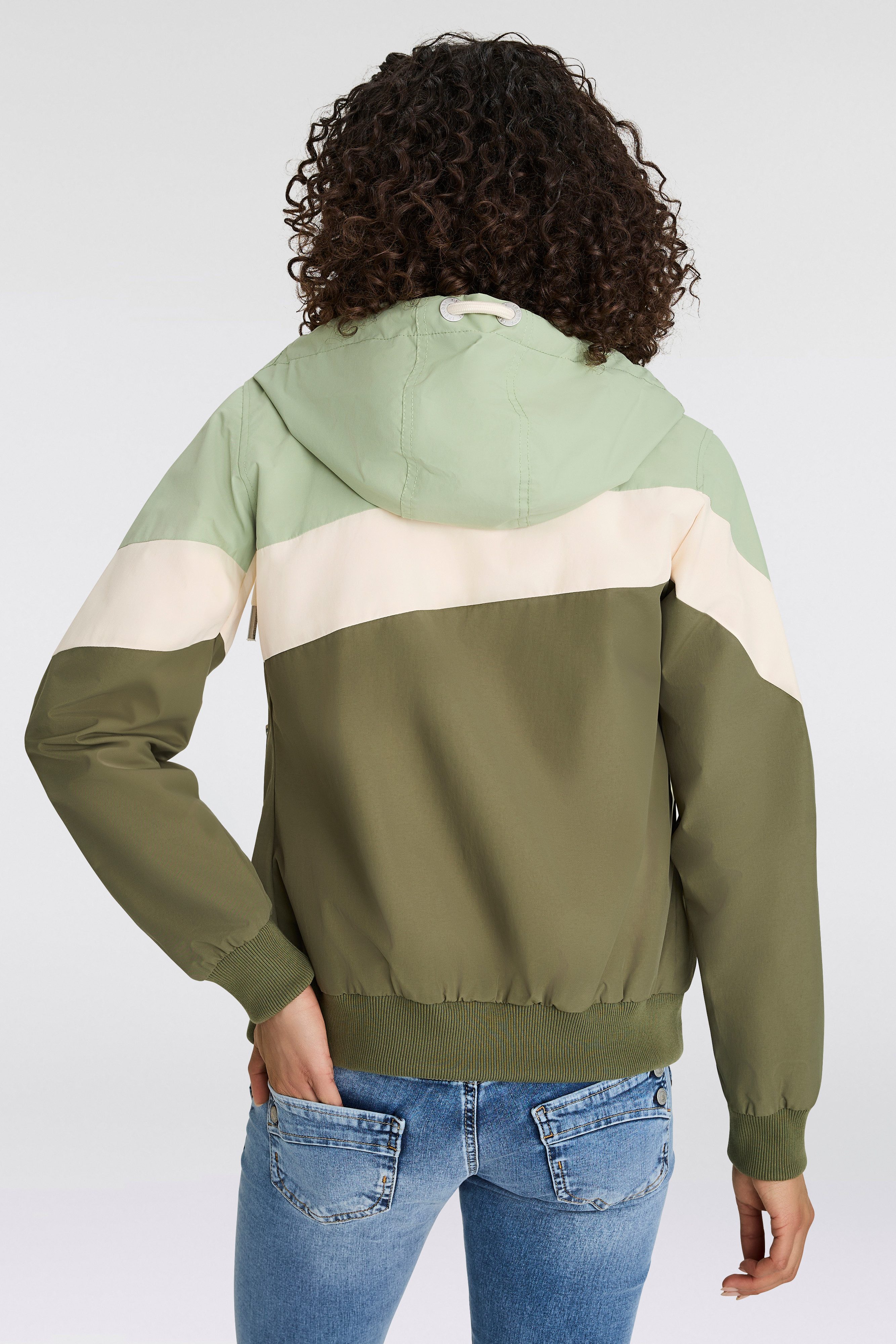 Ragwear Functioneel jack NUGGIE OMBRE O Tussenjas van waterafstotend materiaal