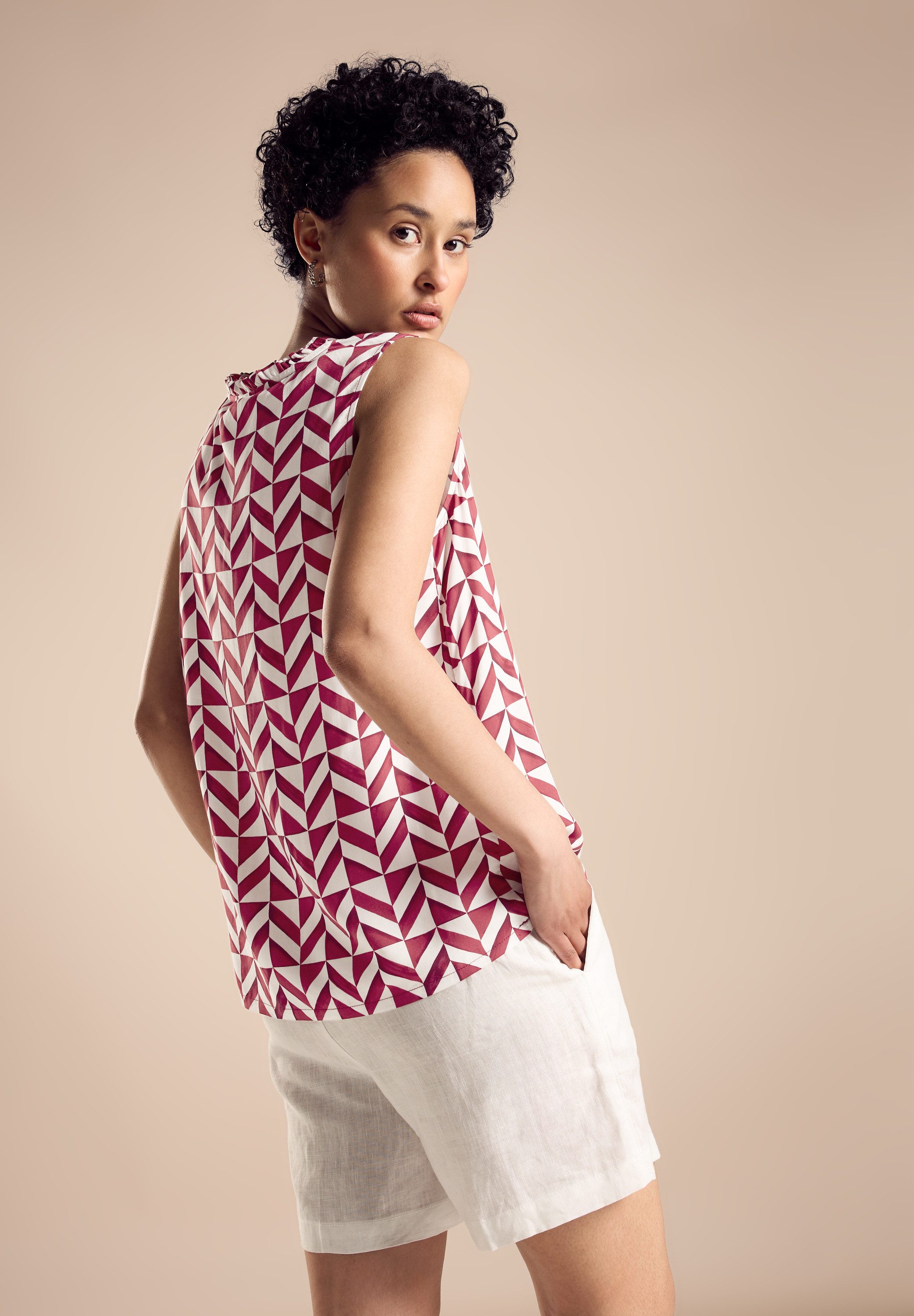 NU 20% KORTING: STREET ONE Gedessineerde blouse