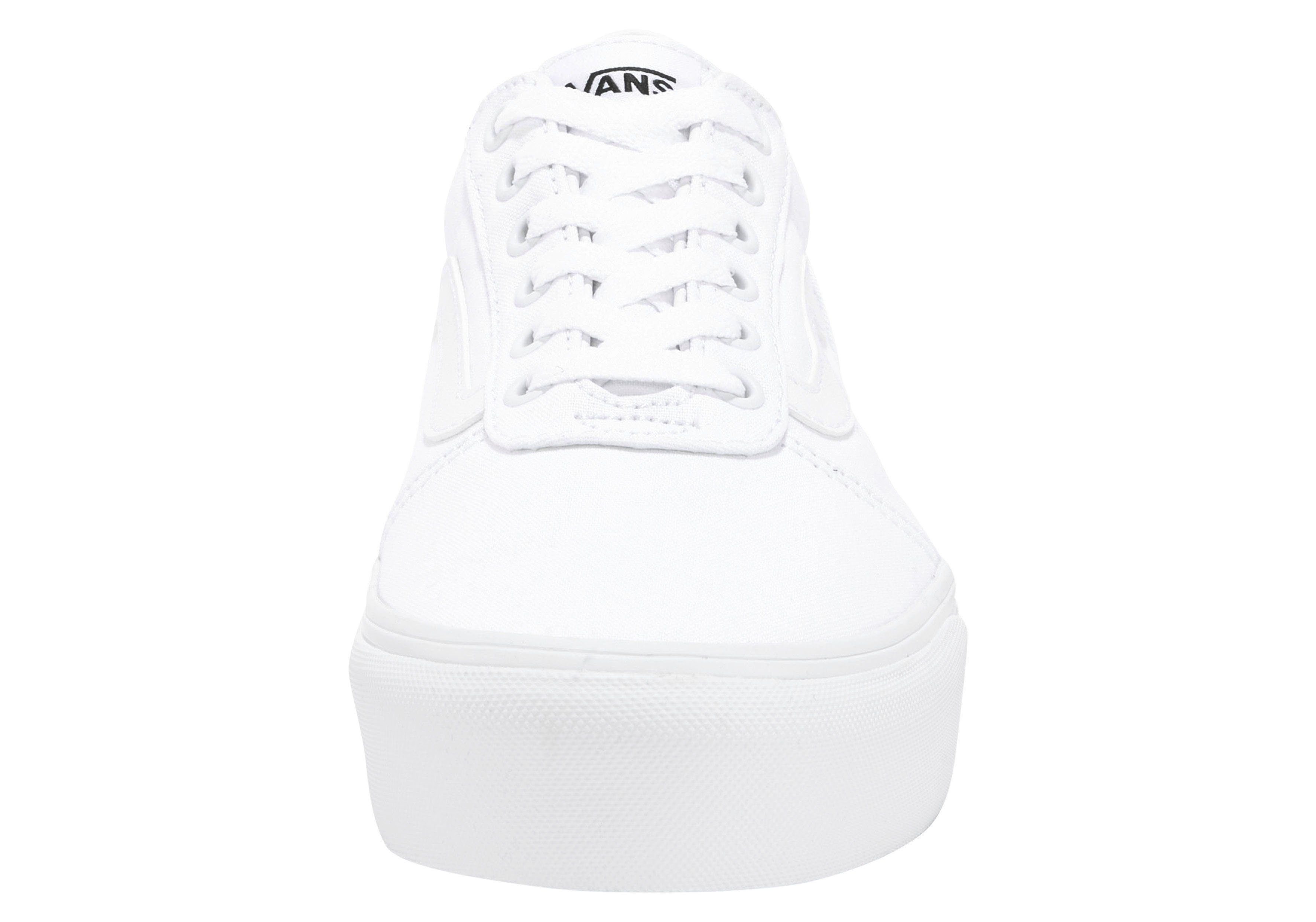 Vans Plateausneakers Ward Platform van textielen canvasmateriaal