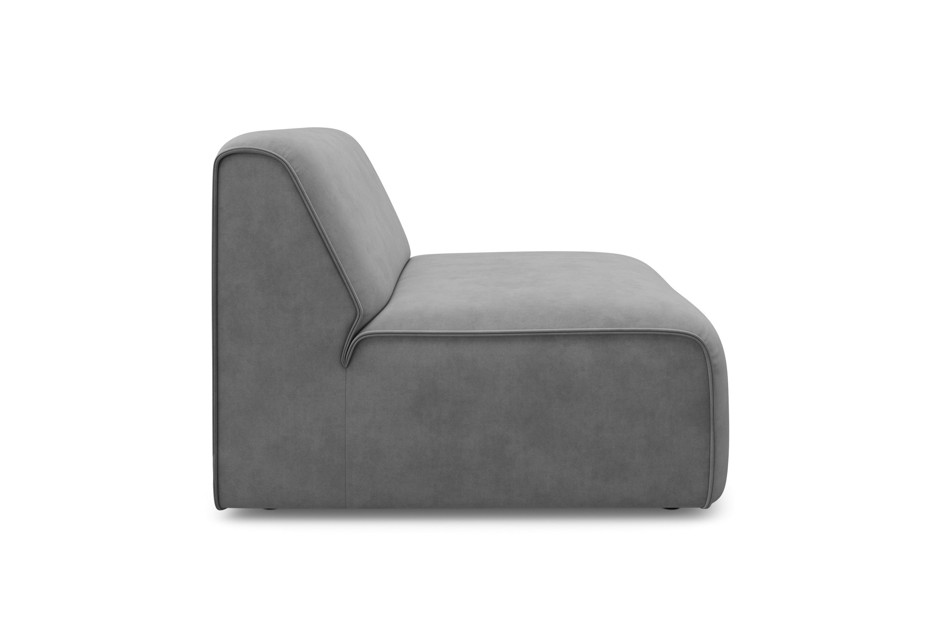 RAUM.ID Fauteuil Merid sofa-middenelement, afmetingen B/D/H: 84/97/46 cm als module of apart te gebruiken, voor individuele samenstelling