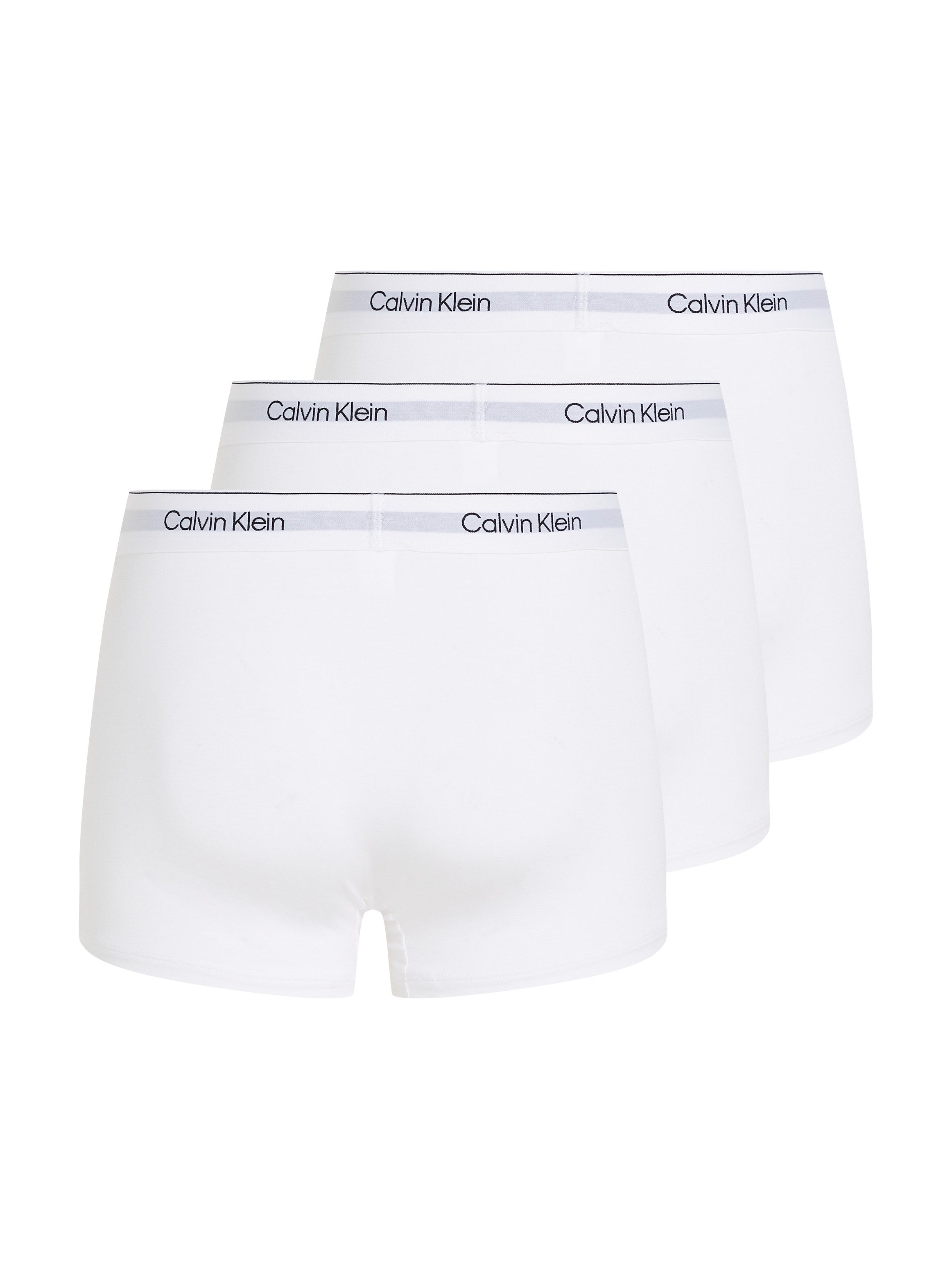 Calvin Klein Boxershort TRUNK 3PK met logo-elastische tailleband (3 stuks) (set, 3 stuks)