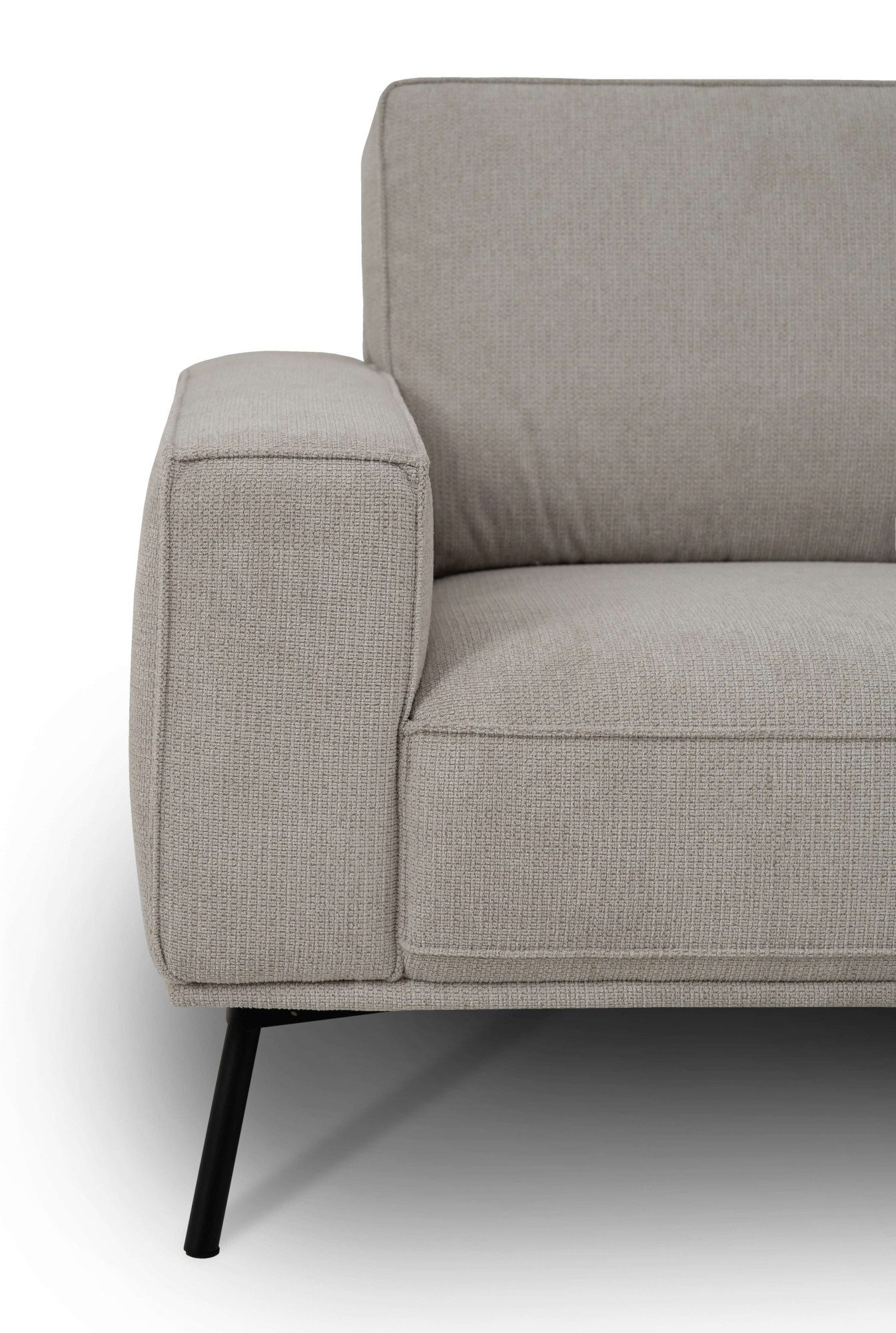 andas Hoekbank Vosby Breedte 260 cm, chenille, met decoratieve kedernaad