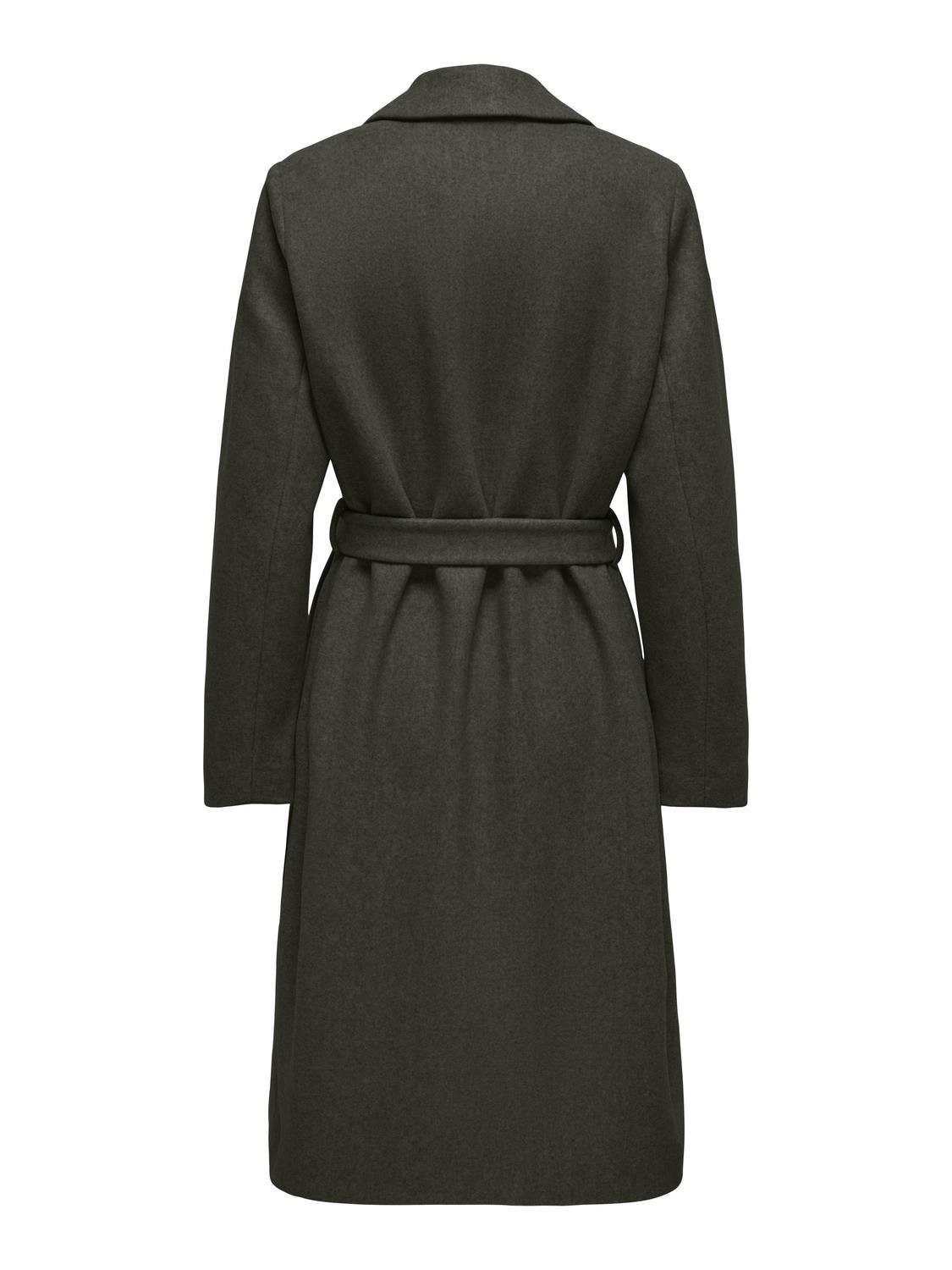 Only Lange jas ONLALVILDA LIFE WRAP COAT OTW