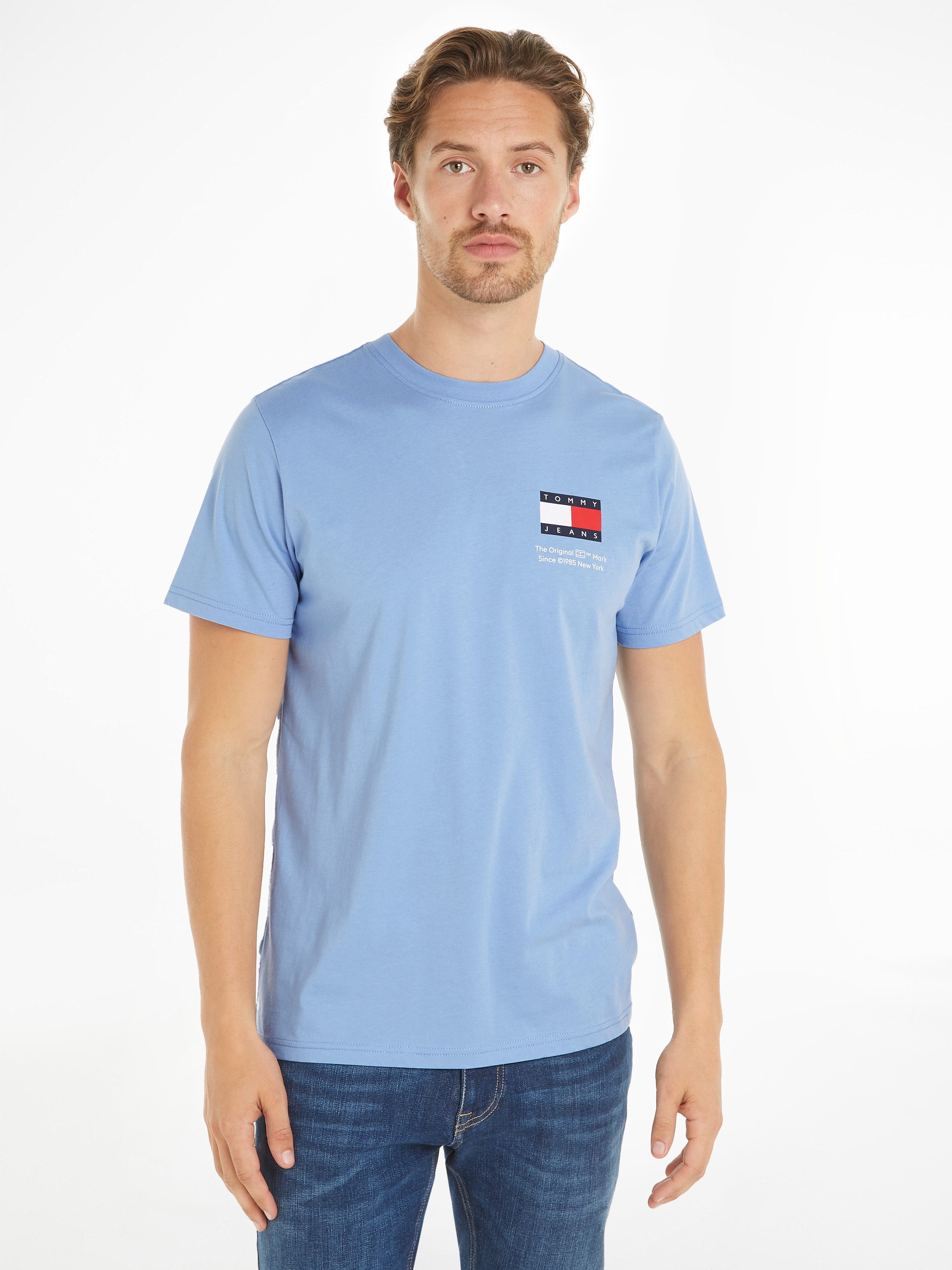 TOMMY JEANS T-shirt TJM SLIM ESSENTIAL FLAG TEE EXT