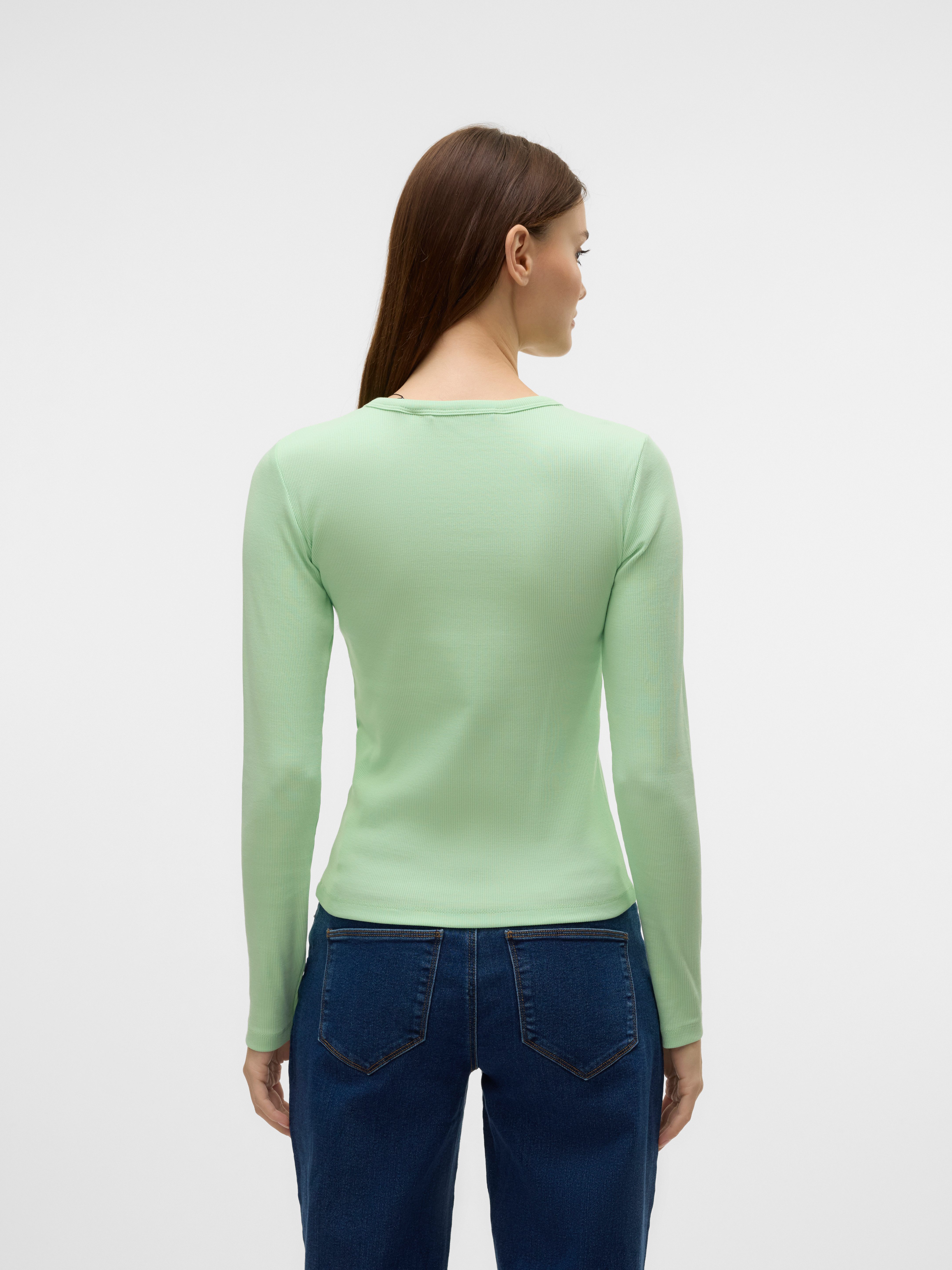 Vero Moda Shirt met lange mouwen VMCHLOE LS SHORT TOP JRS NOOS